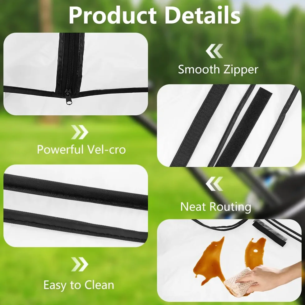 Flintronic Sac de Golf, Housse de Voyage étanche Poussière Coupe-Vent pour Hommes Femmes Golfeurs