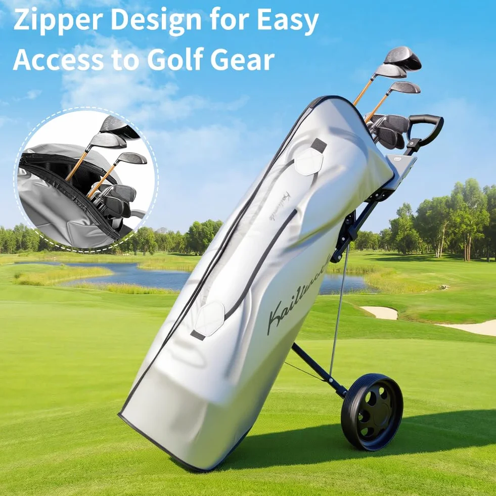 Flintronic Sac de Golf, Housse de Voyage étanche Poussière Coupe-Vent pour Hommes Femmes Golfeurs