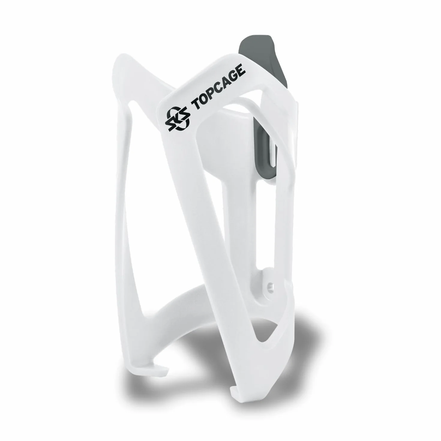 SKS Germany TOPCAGE Porte-bidon pour vélos Plastique résistant léger butée réglable Blanc