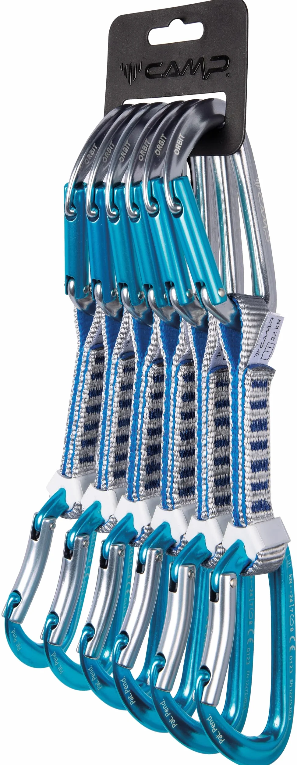 C.A.M.P. Orbit Express KS 12 cm Dégaine Set 6 - Gris/Bleu