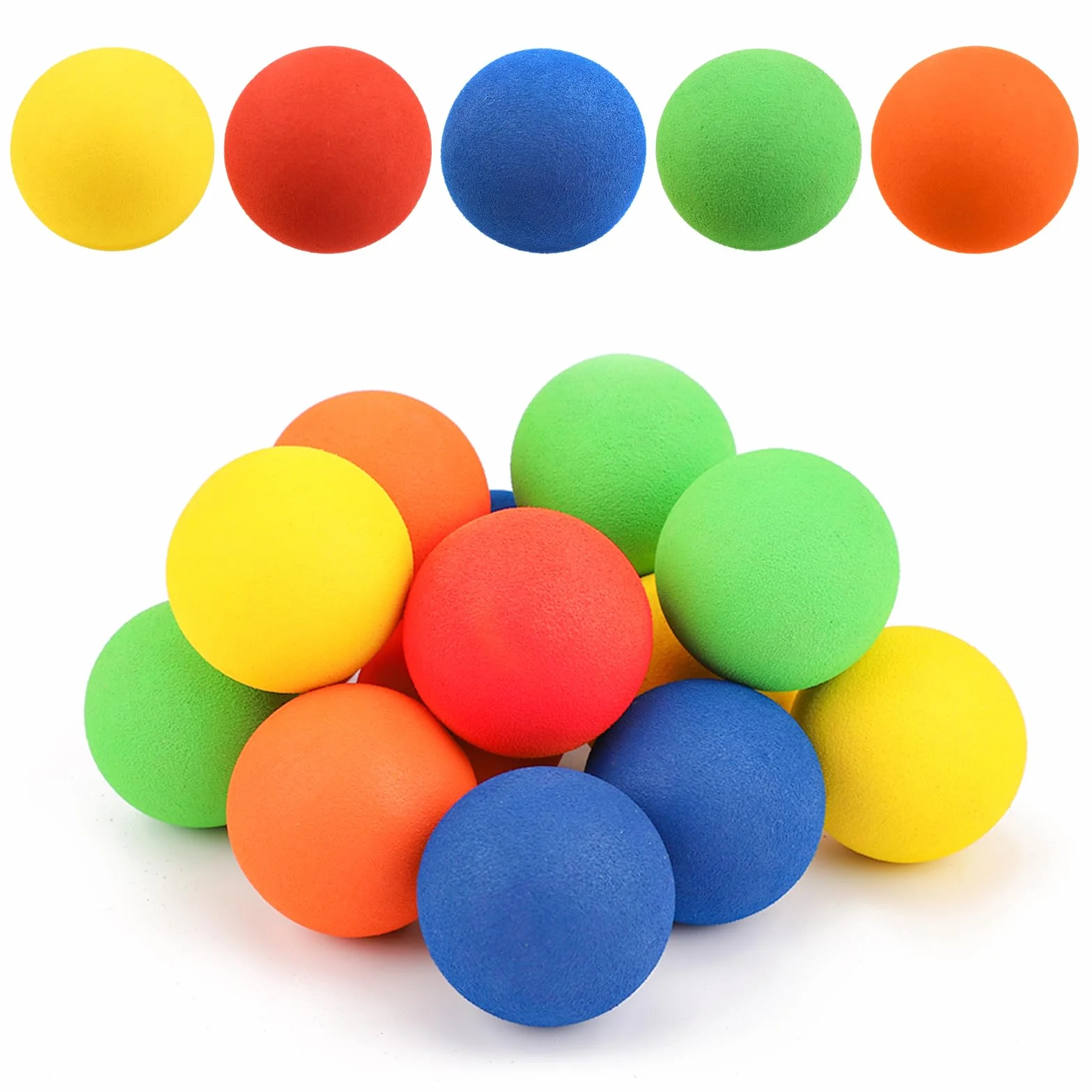 PEUTIER 10pcs Balles de Hockey en Mousse 5cm Mini Hockey Enfants Couleurs Assorties