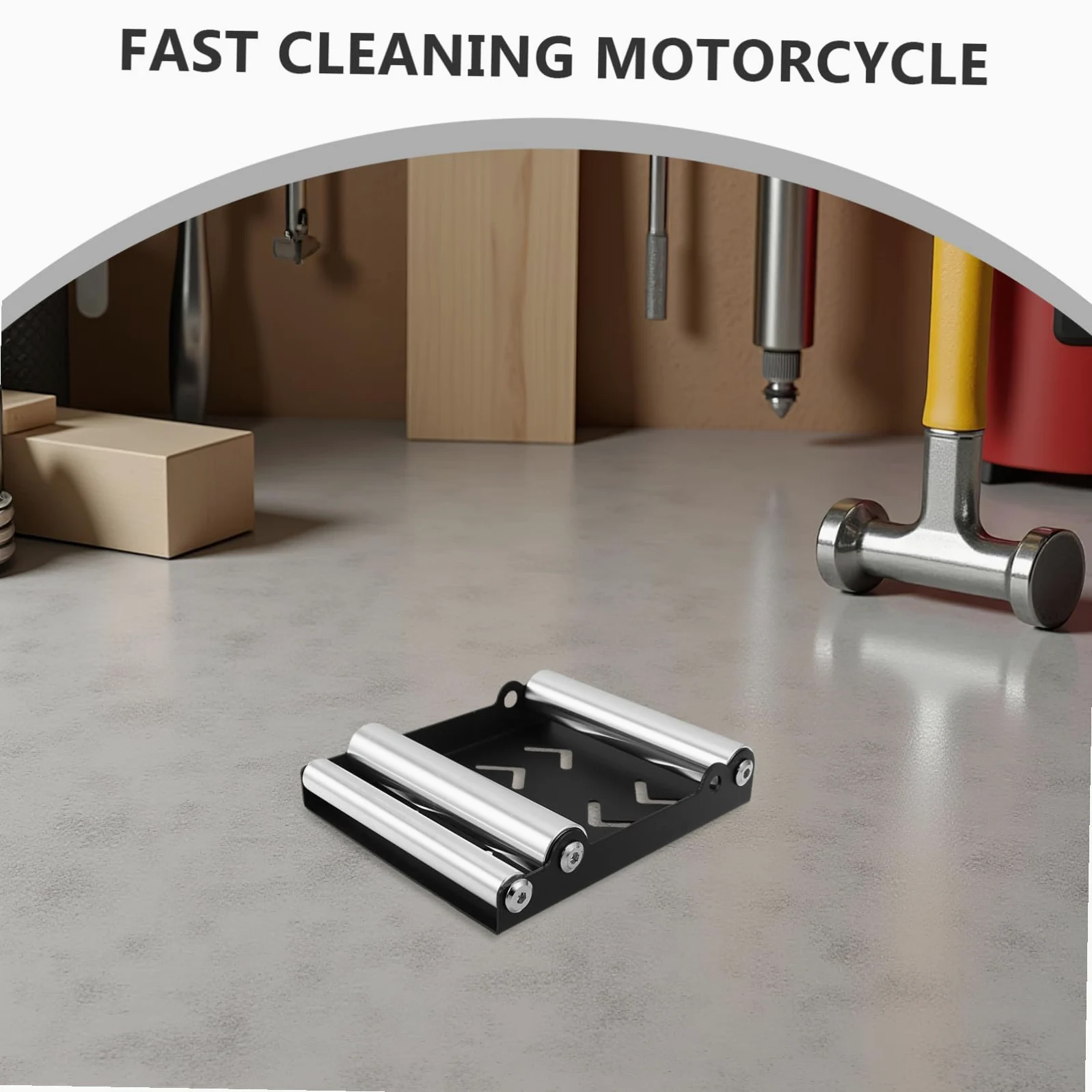Support de Nettoyage de Pneus Moto Adjustable pour Chaîne et Entretien, Fer et Aluminium Robuste