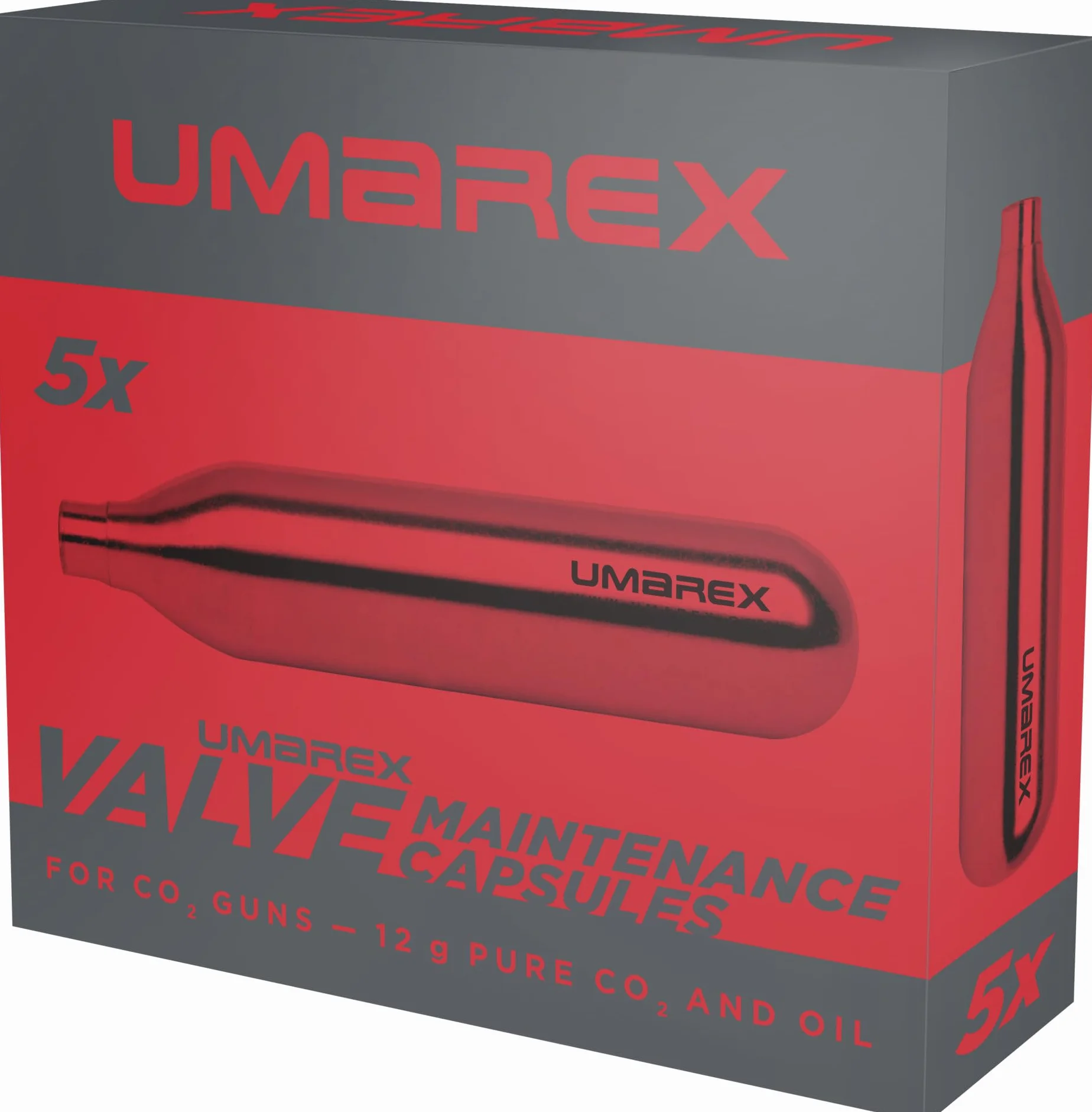 Umarex Capsules CO2 12g lot de 5 pour carabine air comprimé