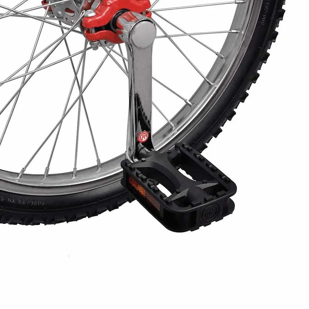 Monocycle Ajustable Rouge 16 Pouces pour Enfants Débutants