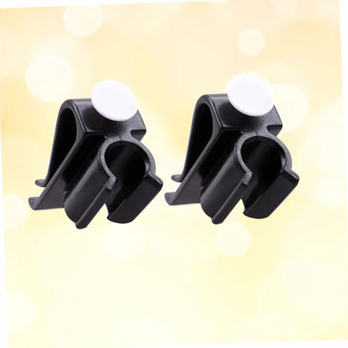 Lot de 2 Clips Support de Putter Noir PP pour Golf, Pince de Club Sécurisée