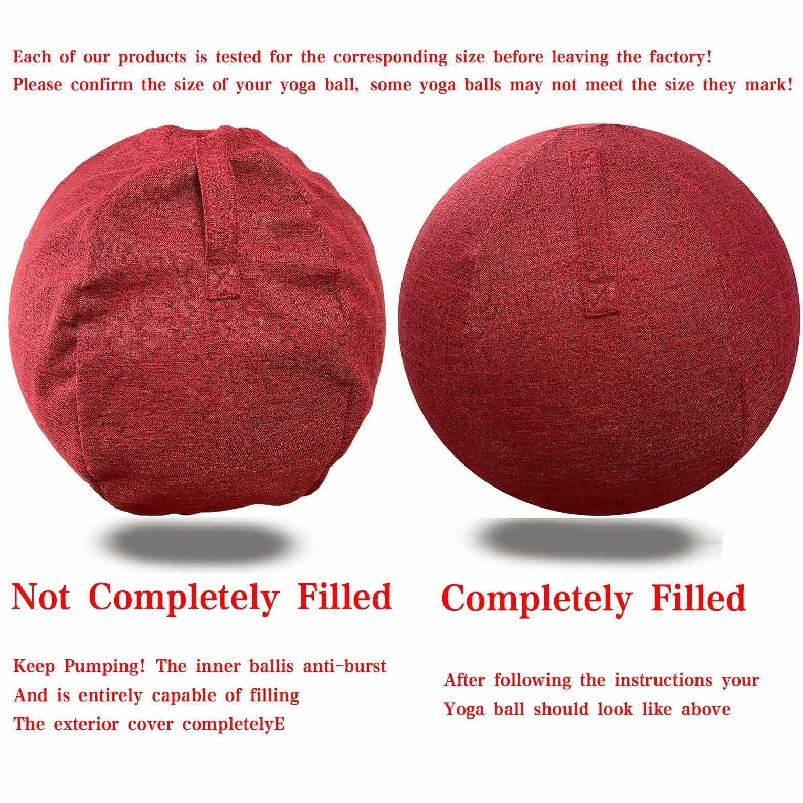 Swiss Ball Ballon Gym Grossesse 55/65/75 cm Protection Contre La Poussière Couverture pour Exercice