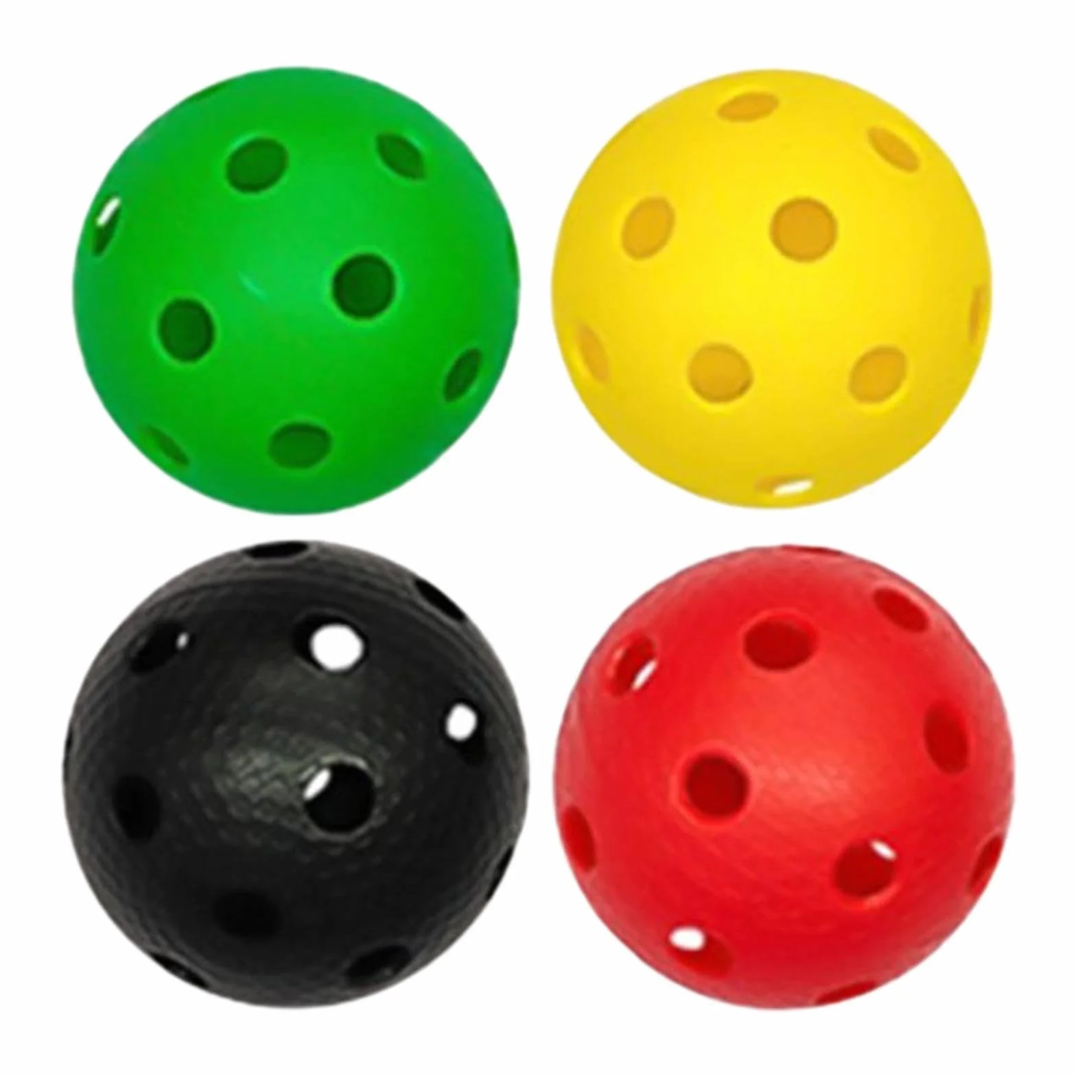 Balles de Floorball de Compétition pour Athlètes Professionnels - Lot de 4