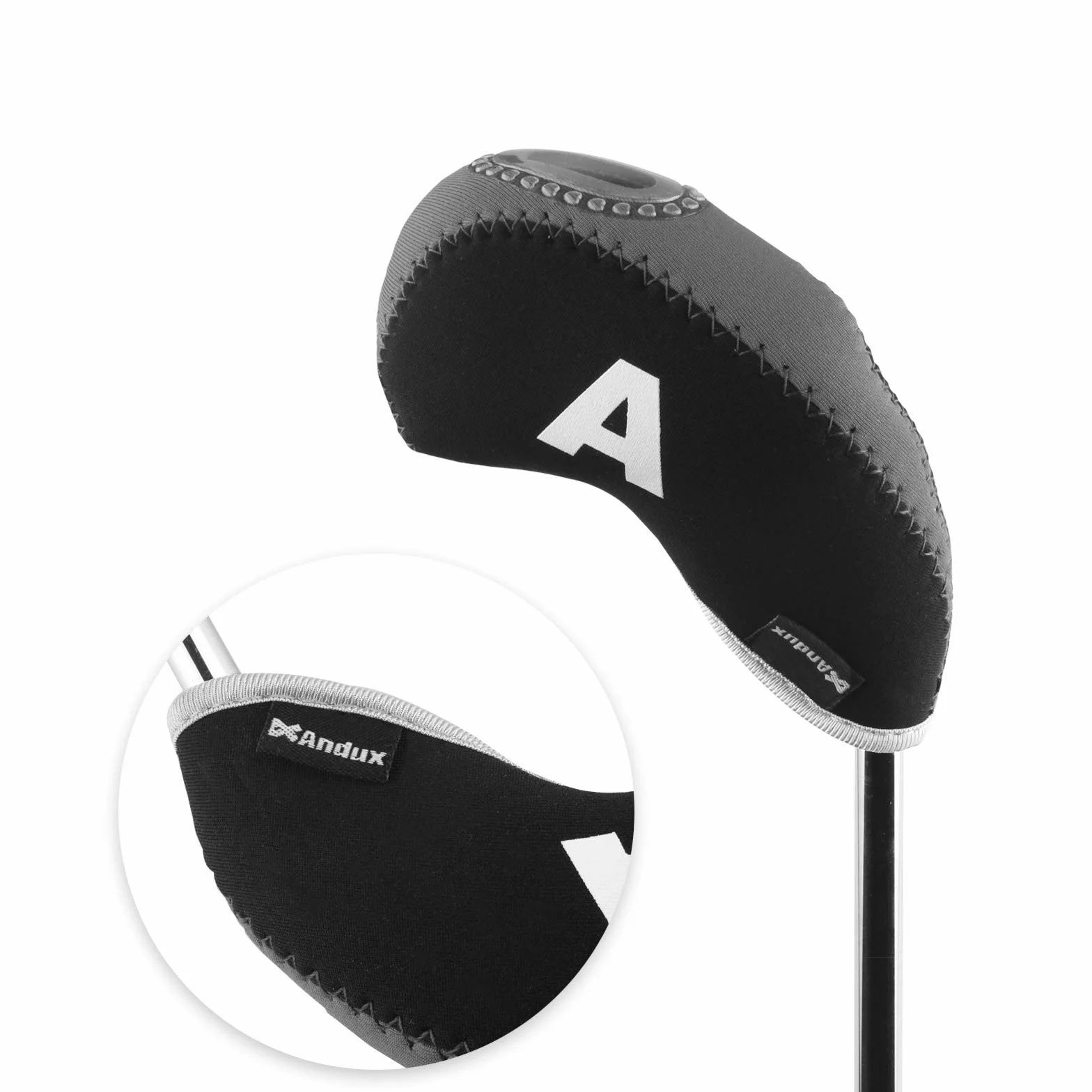 Andux Lot de 10 Housses de tête de Club de Golf Transparente