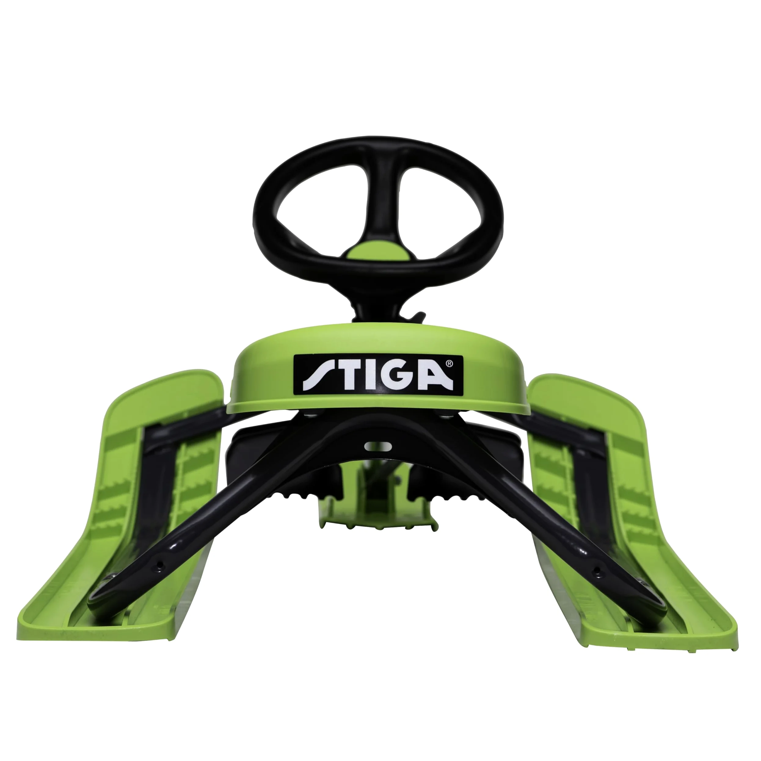 STIGA Snowracer Iconic - Luge Enfant avec Cadre en Acier, Frein et Câble de Remorquage - pour Les Enfants à Partir de 5 Ans