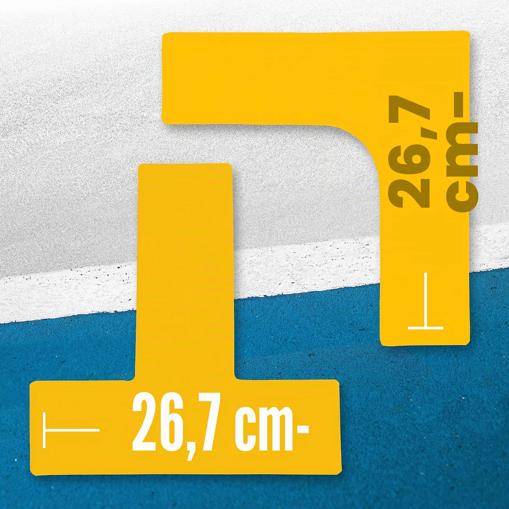 Franklin Sports Kit de marqueurs de Terrain de Pickleball – Ensemble de marquage de Lignes avec mètre Ruban