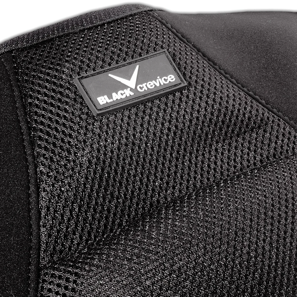 Black Crevice Protection Dorsale I Hommes & Femmes I Protection Dorsale pour Sports d'hiver et Ski I Gilet de Protection Dorsale avec Bretelles réglables I Gilet de Protection Ergonomique