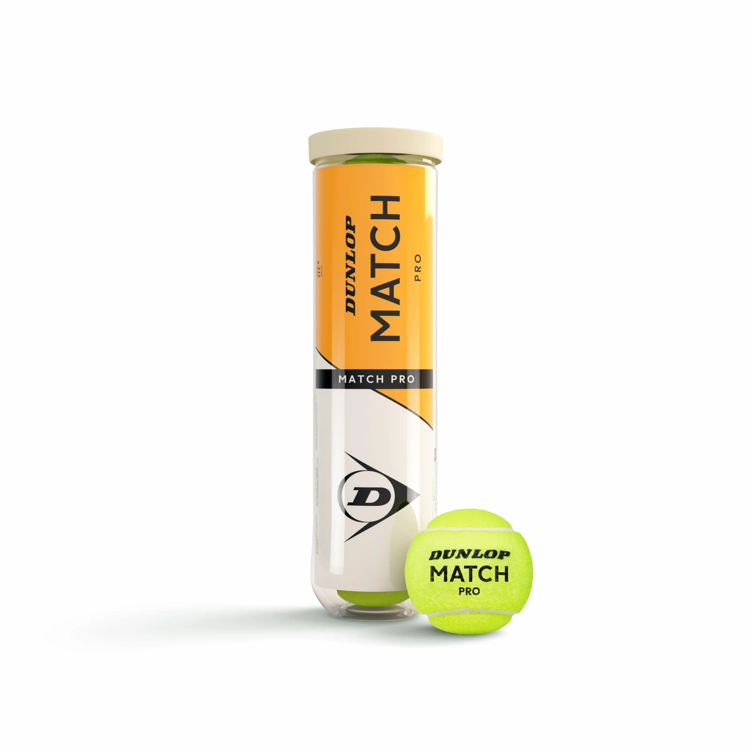 Dunlop Match Pro Tennis Ball for Sand, Hard Court & Lawn