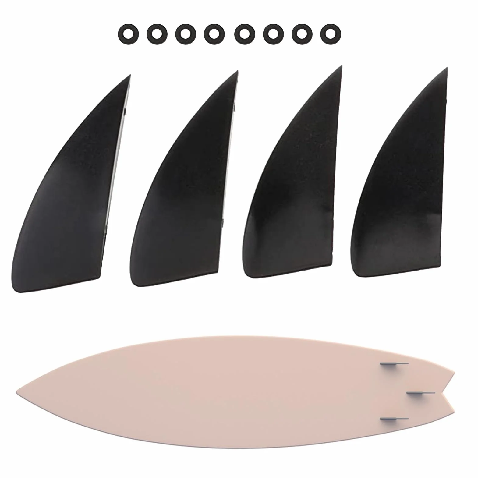 Stabilisateur Aquatique Démontable pour Kitesurf | Set de 4 Pièces Léger pour Surf et Sports Nautiques