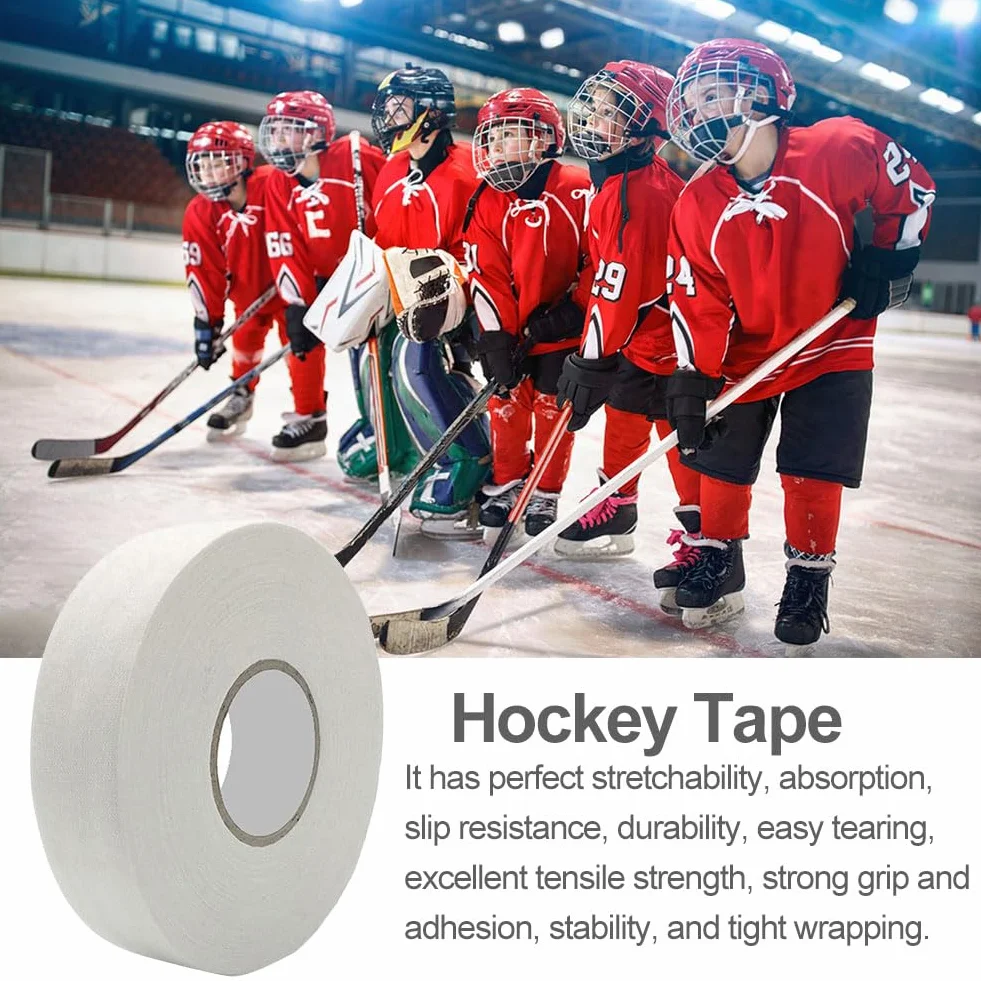 KARELLS Ruban de Hockey Adhésif 25m × 25mm Blanc