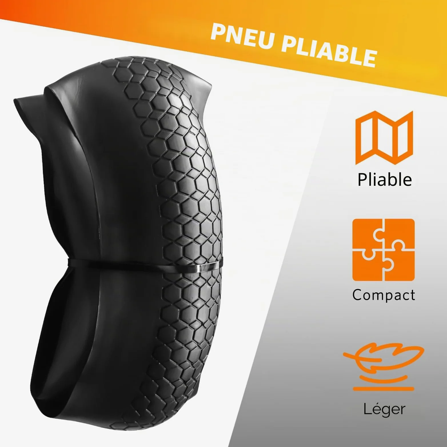 OUXI 20×4 Insert de chambre à air, protection de chambre à air anti-crevaison pour vélo, liner de pneu de vélo anti-crevaison, prévient les crevaisons causées par les pointes et les têtes de chèvre