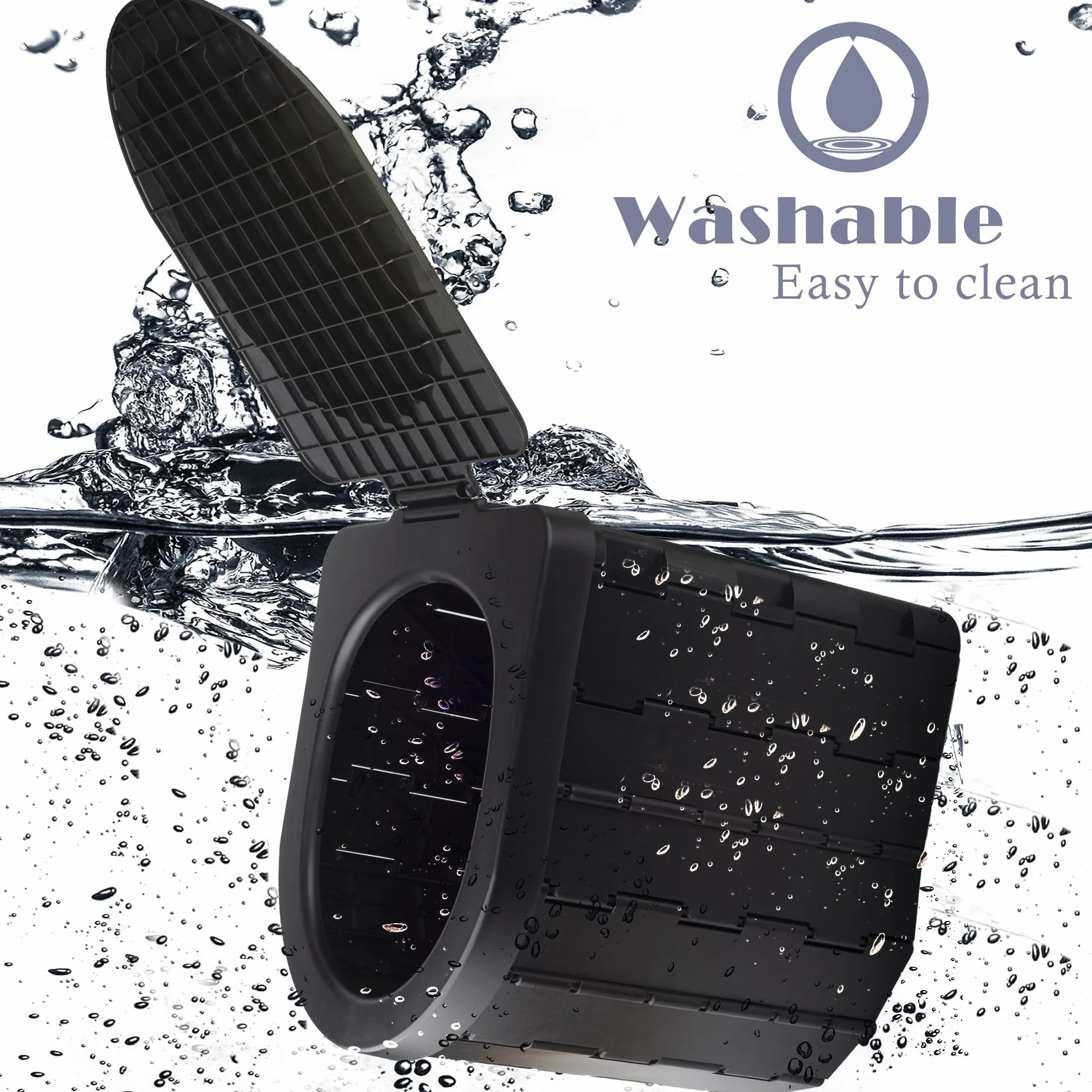 KINSPORY Toilette Portable Camping Urinoir Unisexe pour Voiture Seau Hygiénique