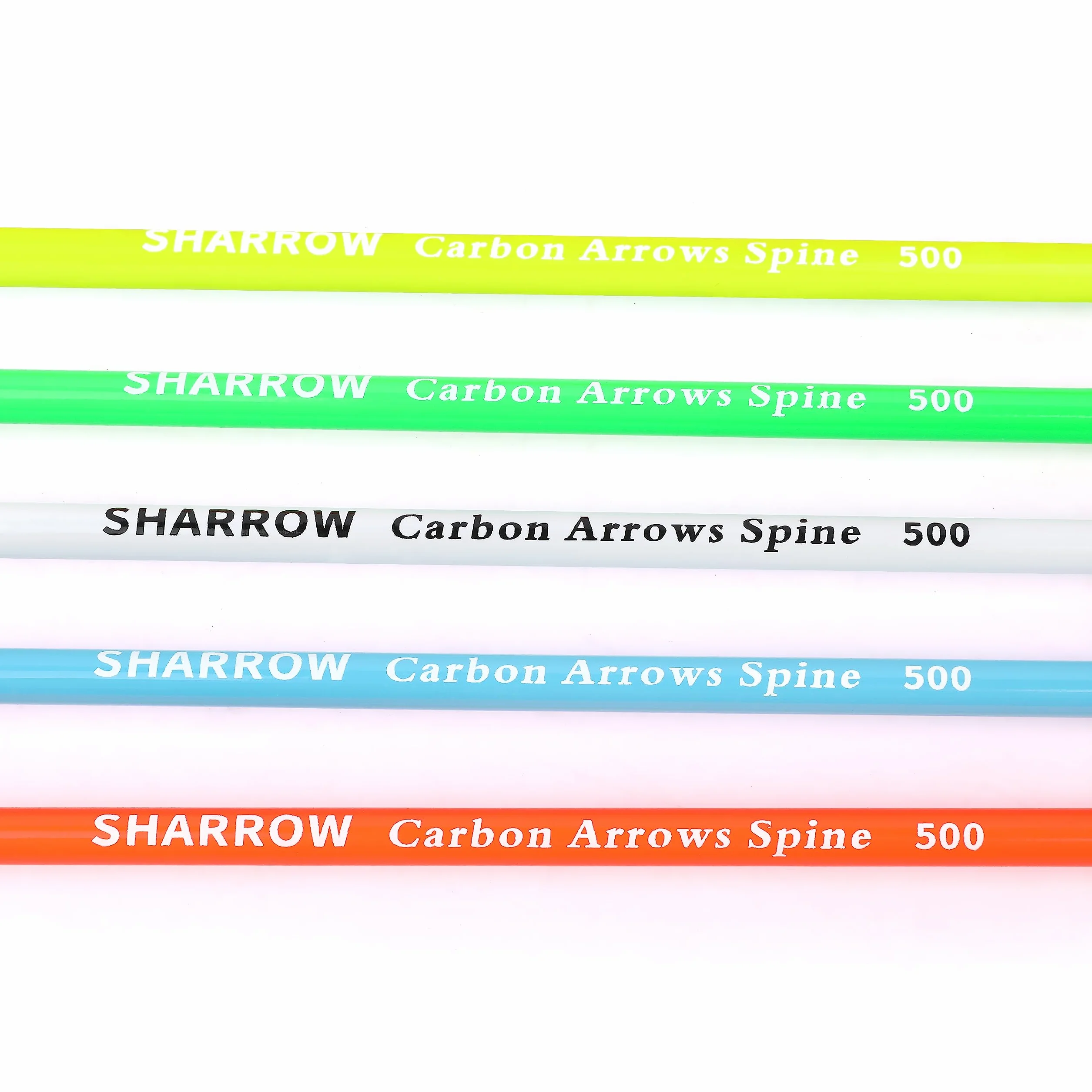Flèches de Chasse en Carbone Fluorescent 31" 500 600 Spine Plume Naturelle Tir à l'Arc Poulies Recurve Arc Long 6/12pcs