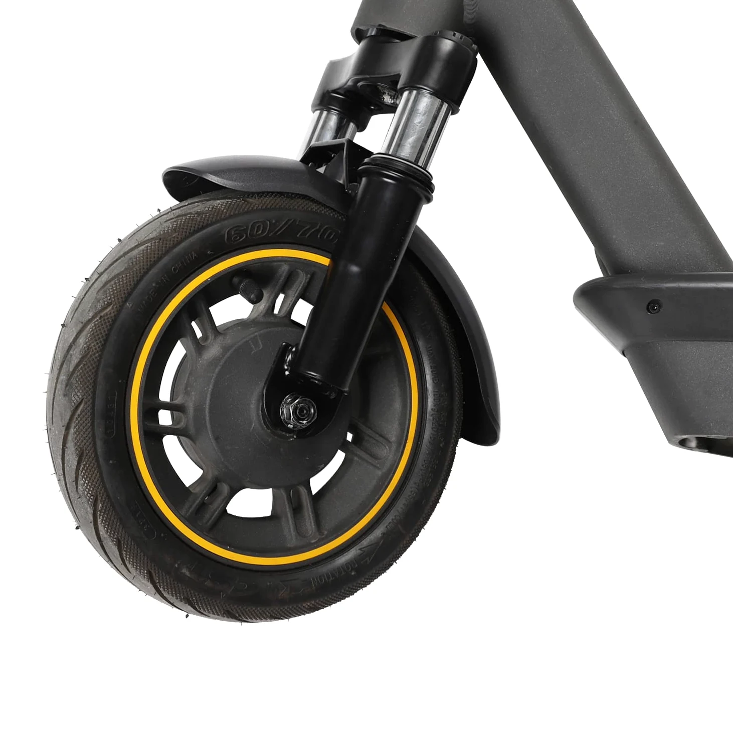 Kit Nouvelle Suspension Avant Fourche pour Segway Ninebot Max G30 Trottinette Amortisseur Avant + Garde-Boue Avant + Support de Pied Scooter Electrique Modification