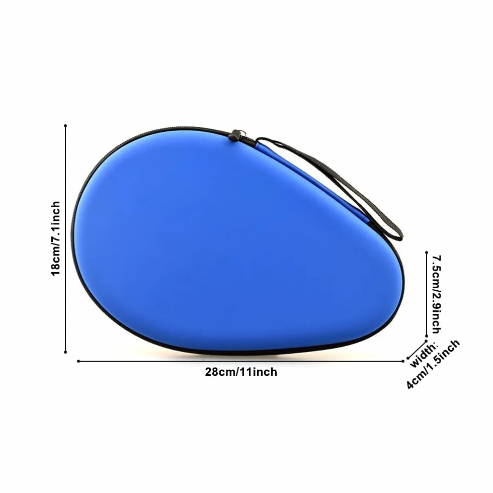 MiOYOOW Housse Raquette Tennis Table Coque Rigide étanche Fermeture Éclair