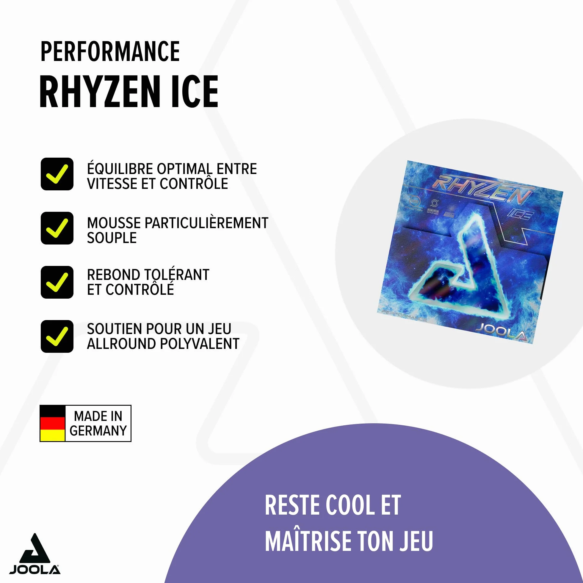 JOOLA Rhyzen Ice Revêtement