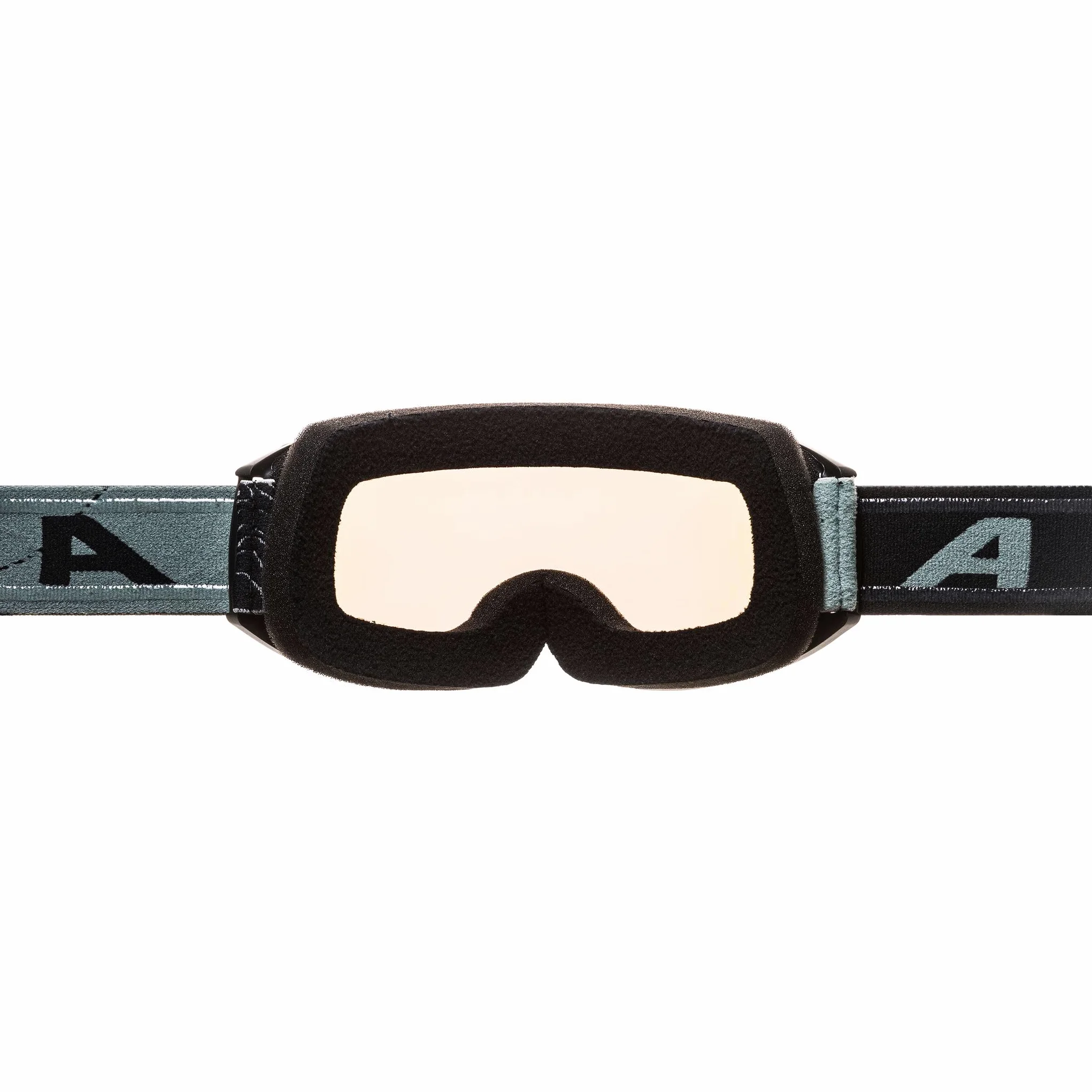 ALPINA NAKISKA Q-LITE - Masque de ski OTG anti-buée, extrêmement robuste et incassable, protection UV 100% pour adultes, black-williow-green matt