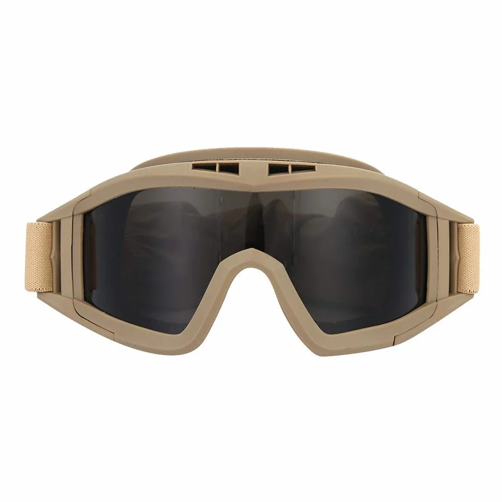 Tactics Goggles Airsoft Paintball Ski Anti-Dust Anti-Fog Eye Protection Military Glasses
