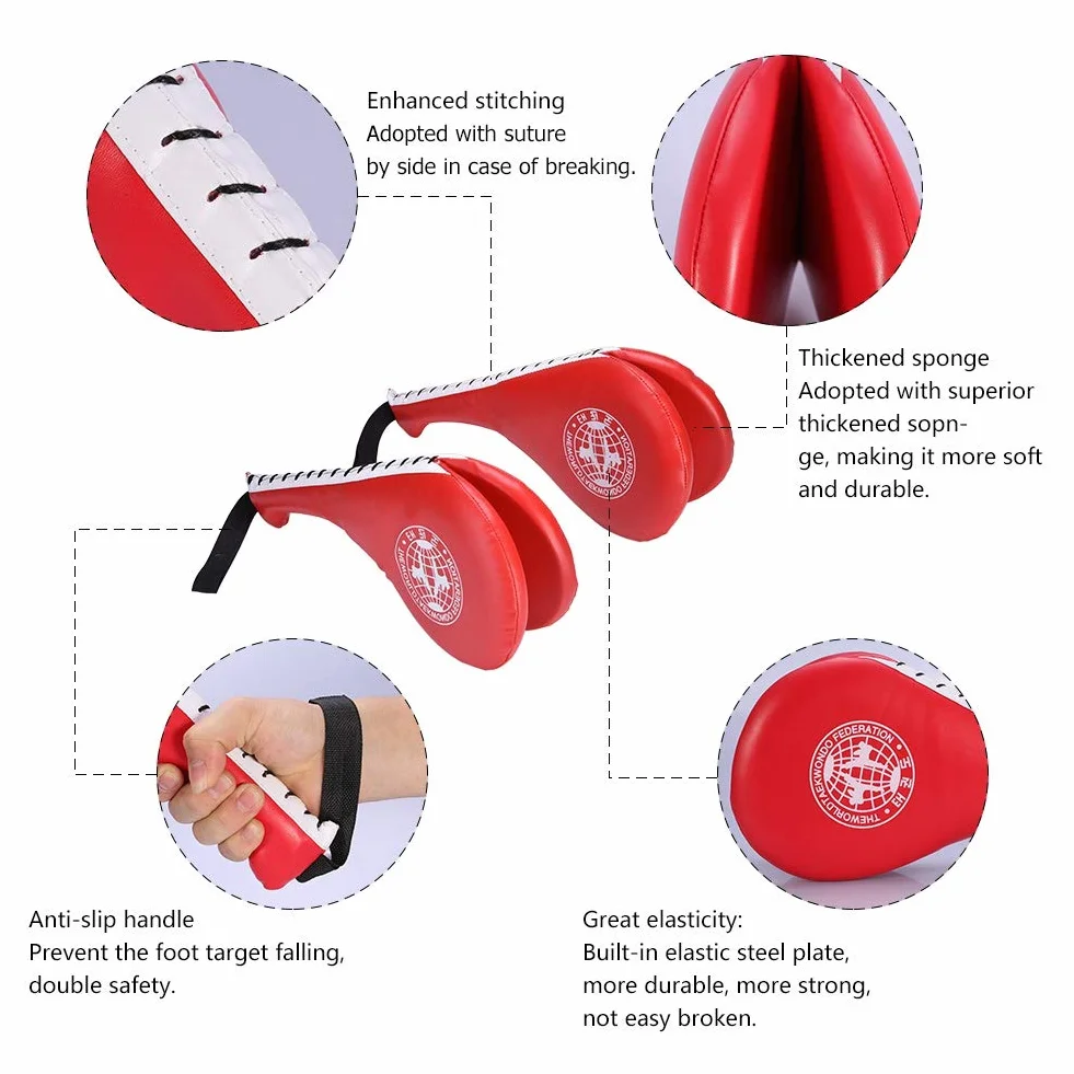 Pattes d’Ours Kick Pad Entraînement Durable Boxe Arts Martiaux Taekwondo Kickboxing Karaté