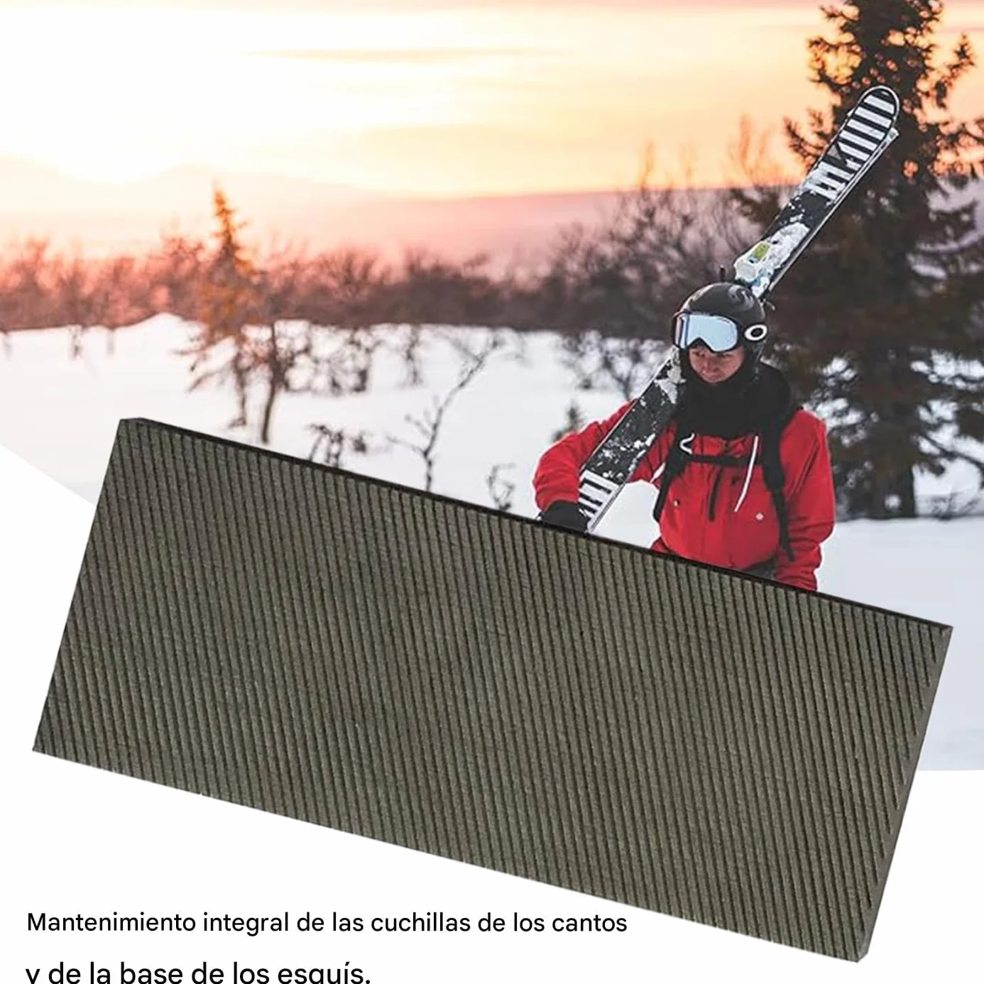 Lime d'affûtage des bords de snowboard - Ski - Biseauté 11 dents - 7 x 2,8 cm - Outil de meulage