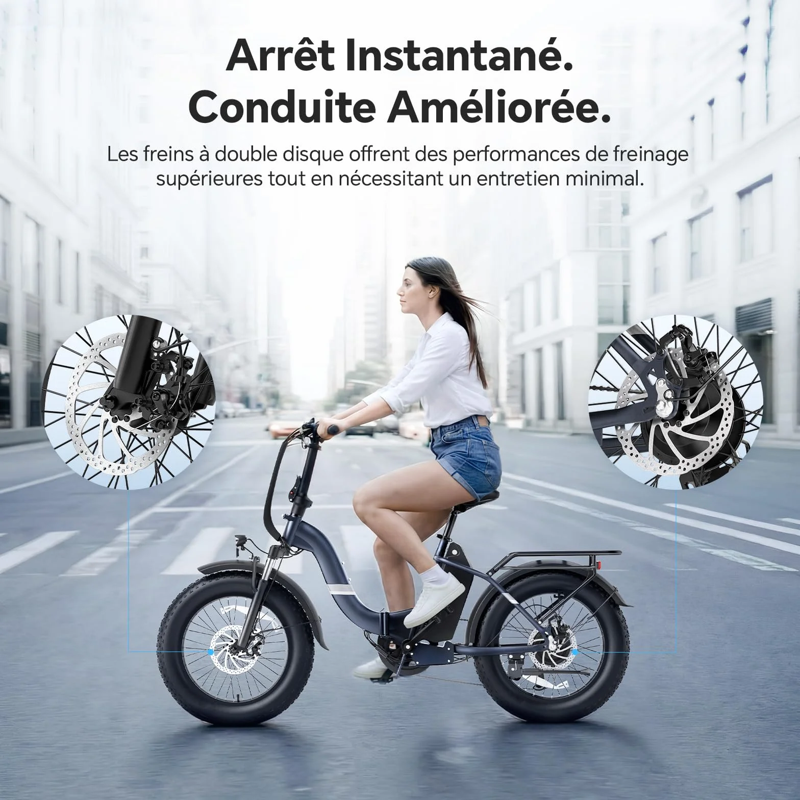 Touroll S2 2026 Vélo Électrique Pliable Tout-Terrain 20"×4.0" Fat Tire 150KM Autonomie Batterie 720Wh Amovible Moteur 250W 7 Vitesses E-Bike Urbain