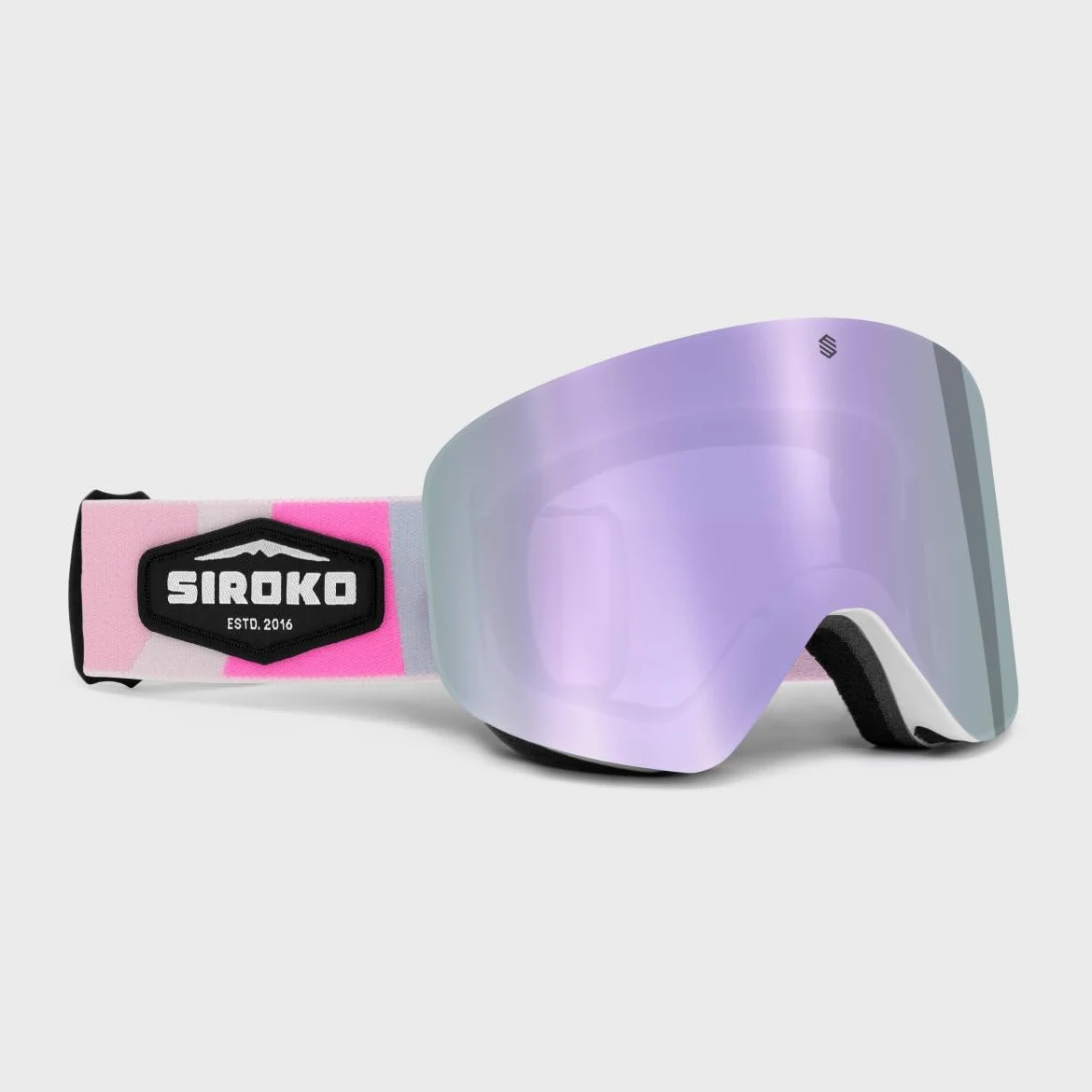 SIROKO - Masques de Ski et Snowboard pour Enfant GX Muffin Blanc/Rose