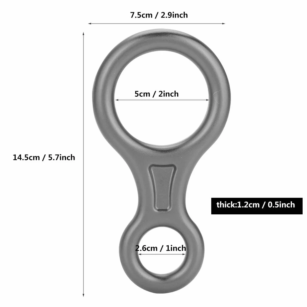 Figure 8 Descendeur Escalade 35KN Alliage d'Aluminium