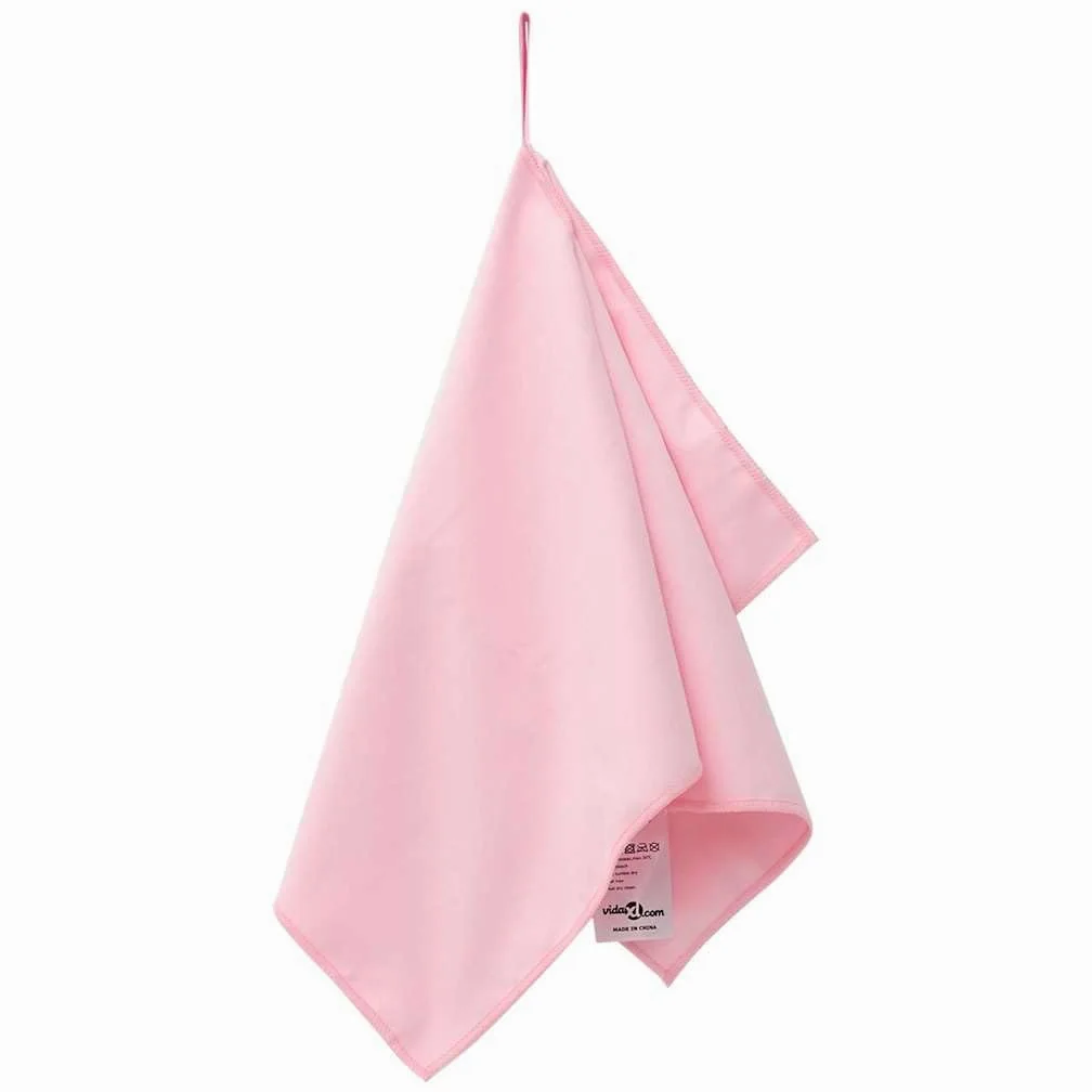 Serviettes de Sport Rose 2 pcs 50 x 30 cm en Polyester et Polyamide absorbantes légères séchage Rapide pour Salle de Sport, Plage, Spa, Sauna, Voyage, Usage intérieur extérieur