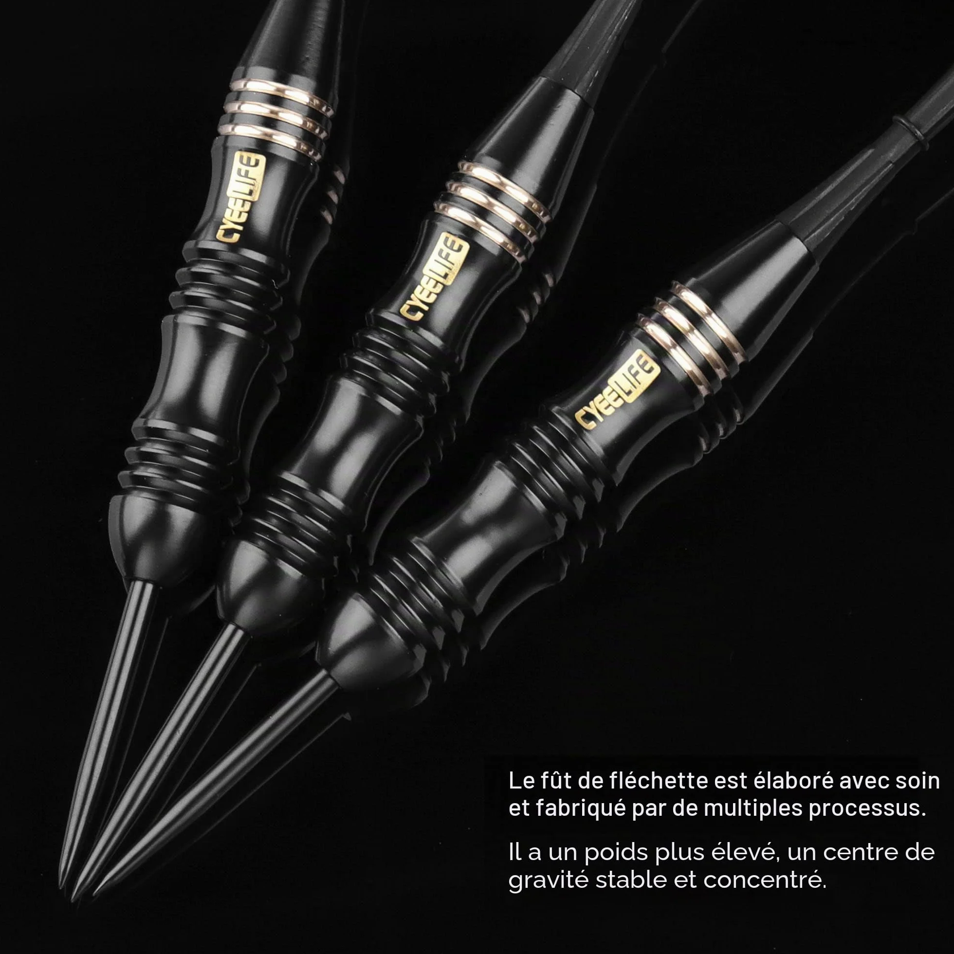 Flechette Pointe Acier 24g avec Boîte de manutention