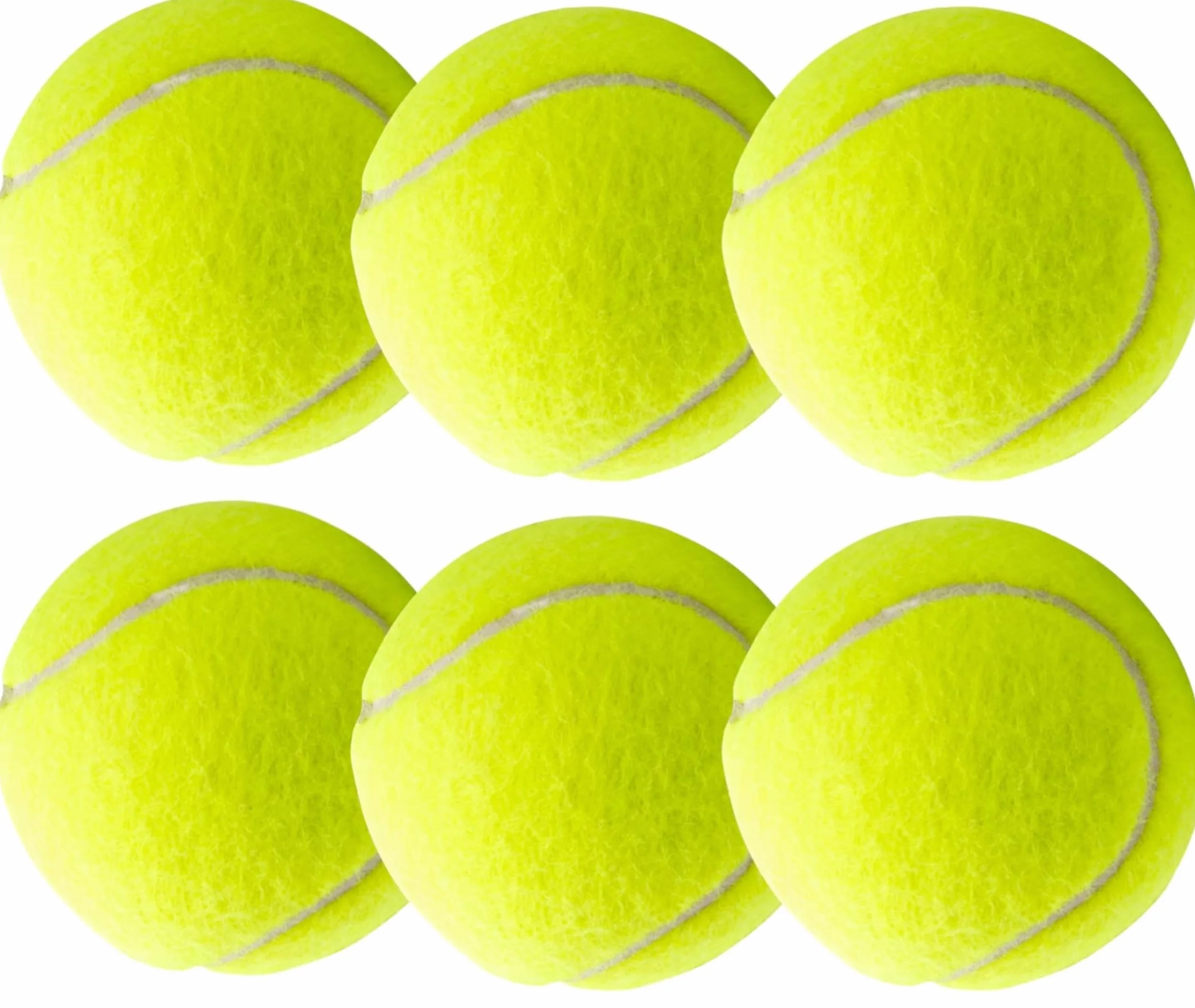 Balles de Tennis Jaunes avec Sac de Transport pour Entraînement et Compétition