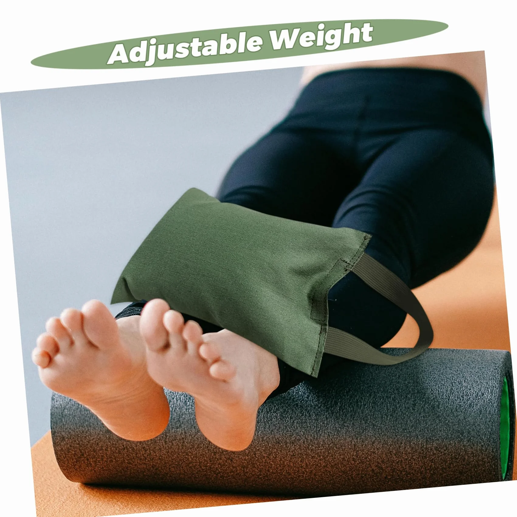 Toyvian De Sable Pondéré avec Poignée pour Yoga Fitness Musculation Gymnase Léger Ajustable