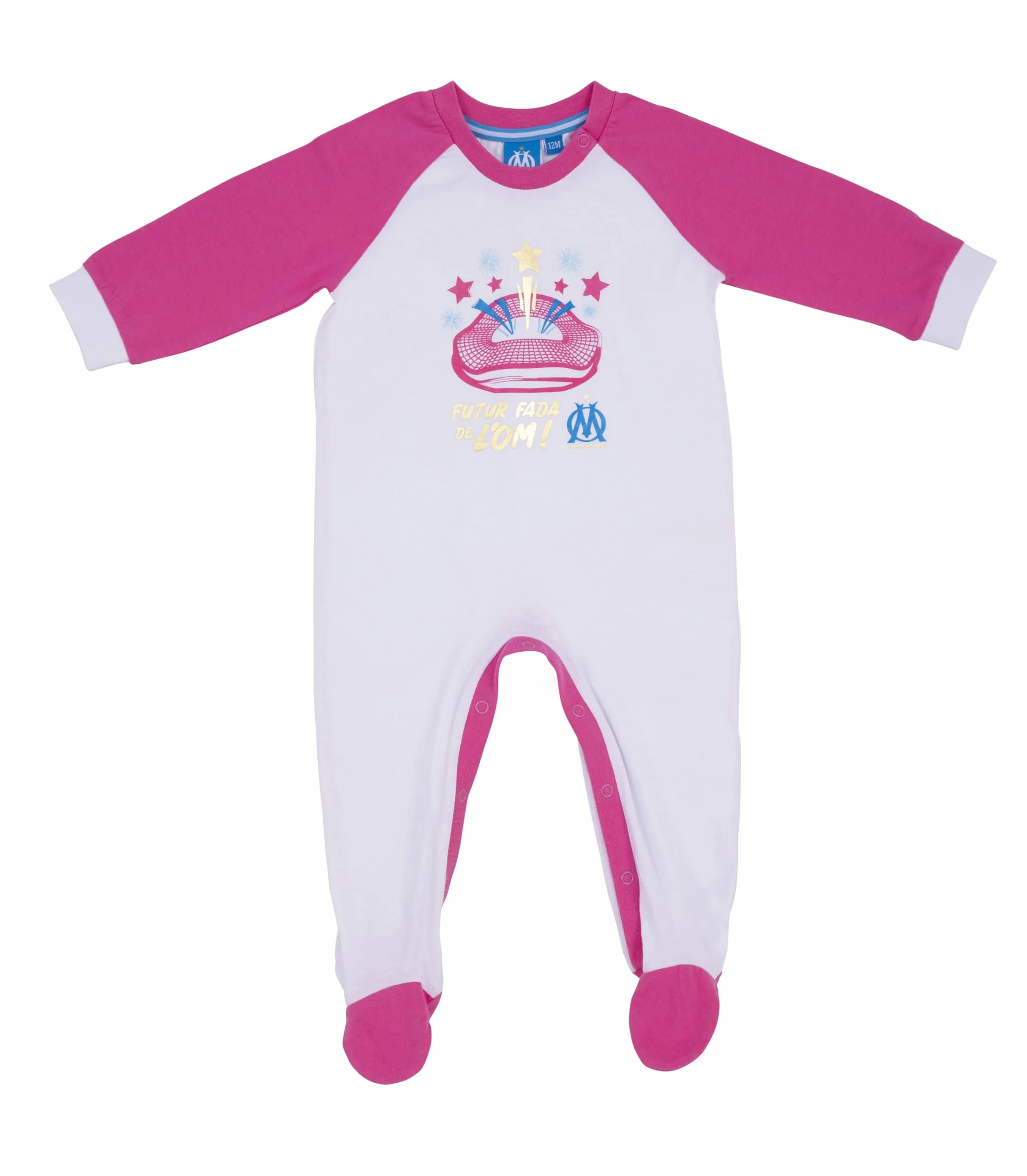 OLYMPIQUE DE MARSEILLE Grenouillère bébé Fille Om Collection Officielle