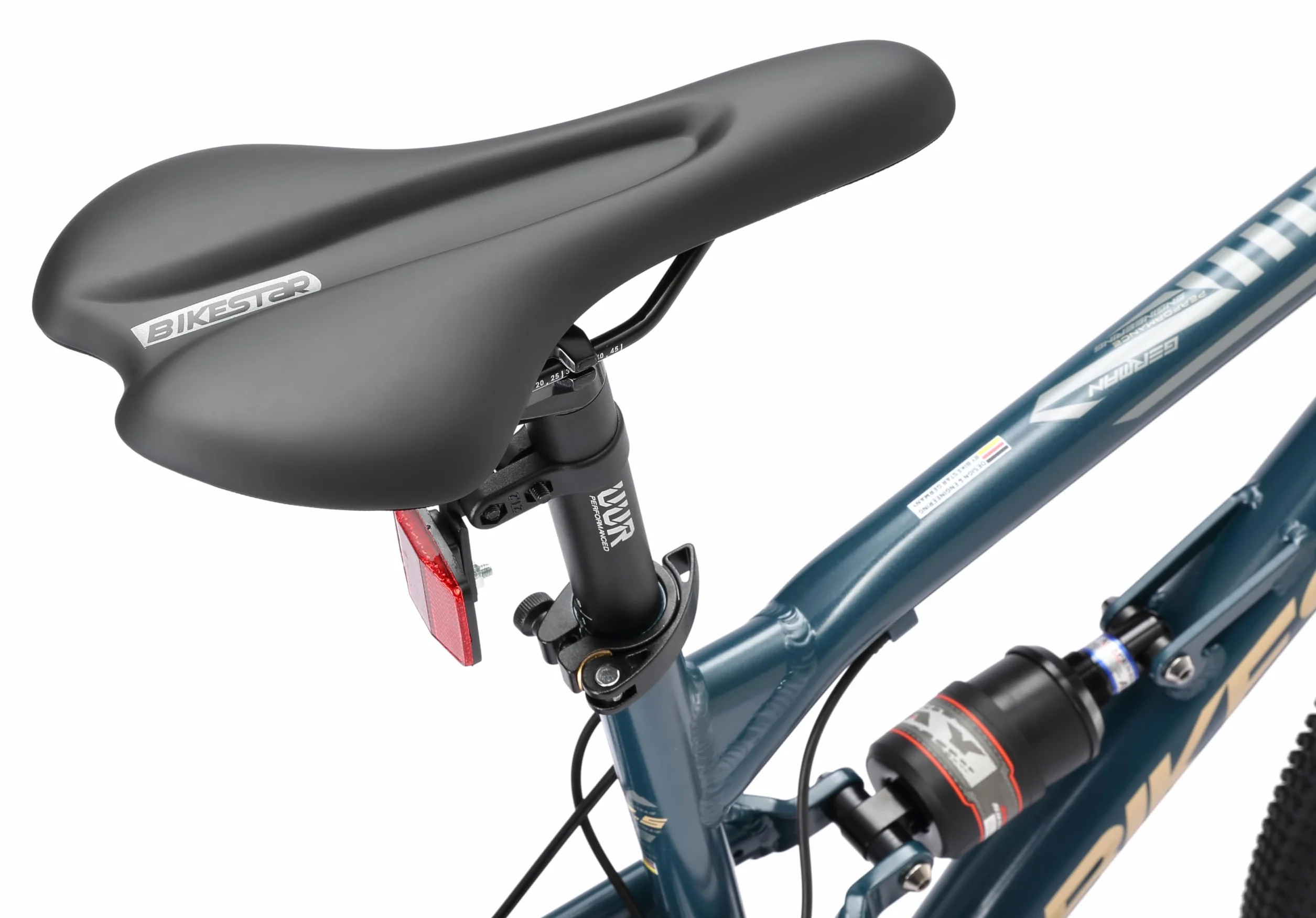 BIKESTAR VTT Aluminium Frein à Disque 21 Vitesses Shimano 26 27.5 29 Pouces Mountainbike Tout Suspension Integral Cadre 16 16.5 17.5 Pouces