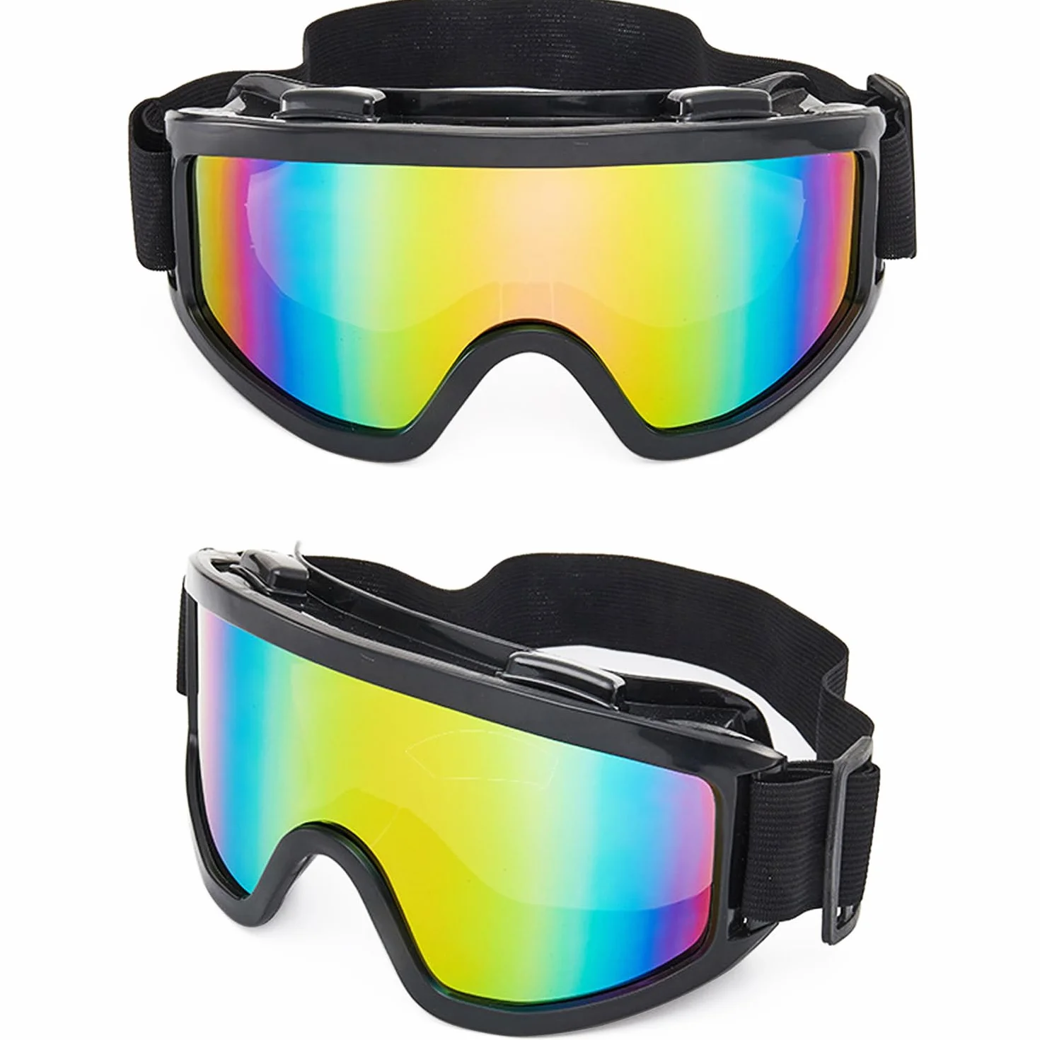 Lunettes de ski anti-buée protection UV unisexe