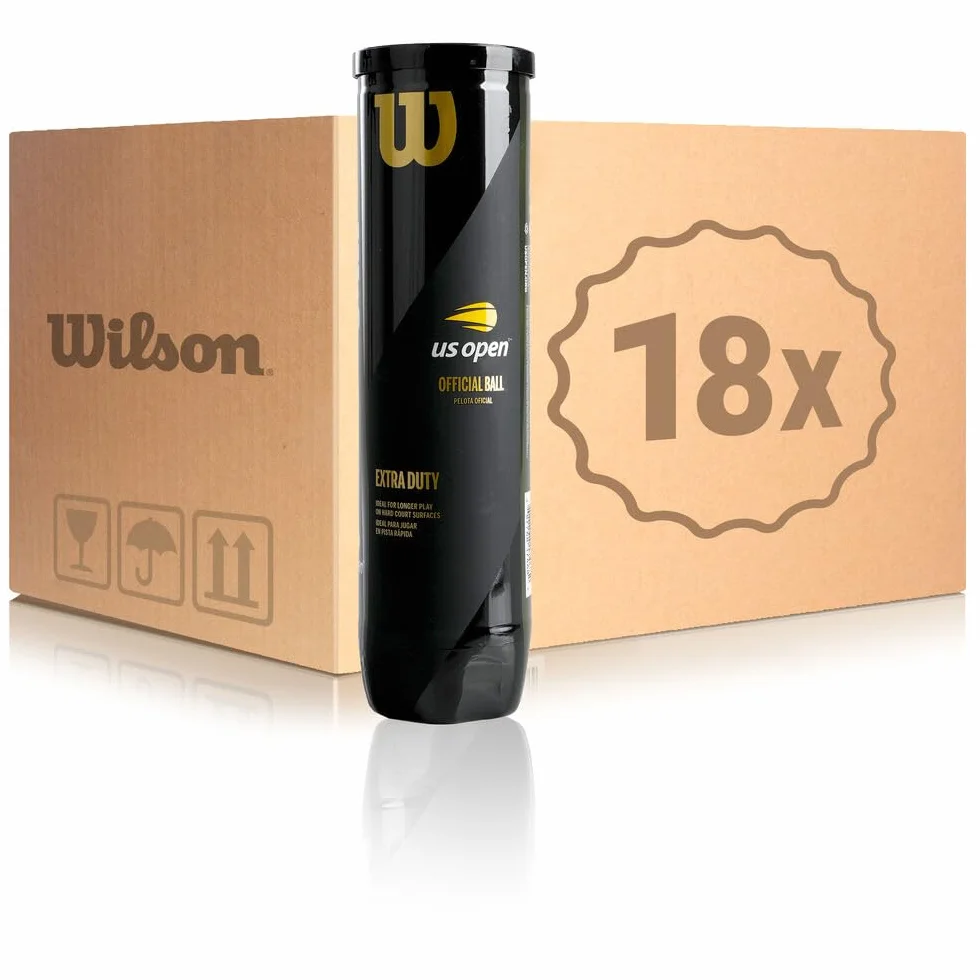 WILSON US Open 4B Tenis Pelotas 18 botes de 4