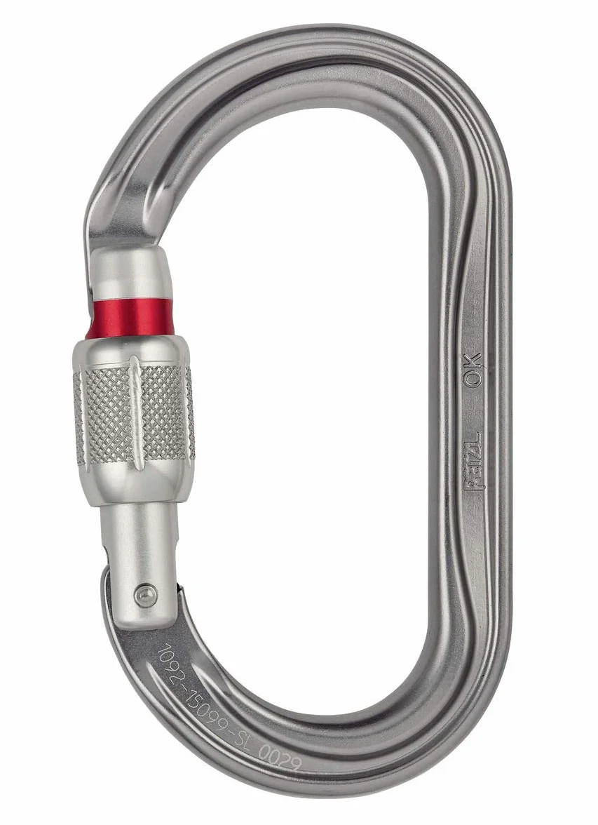 Petzl M33A SL Mosqueton Screw-Lock Gris