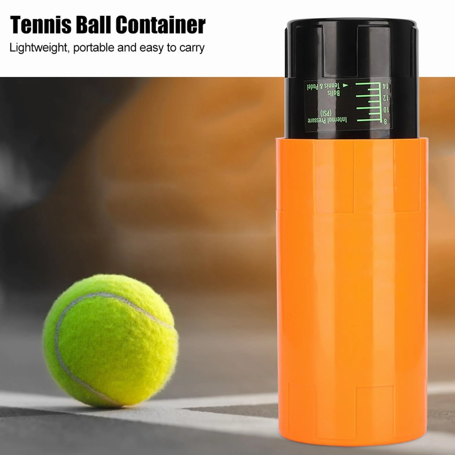 Generic Panier de rangement pour balles de tennis sous pression, boîte de rangement pressurisée pour balles de tennis, garde les balles fraîches, préserve et restaure les
