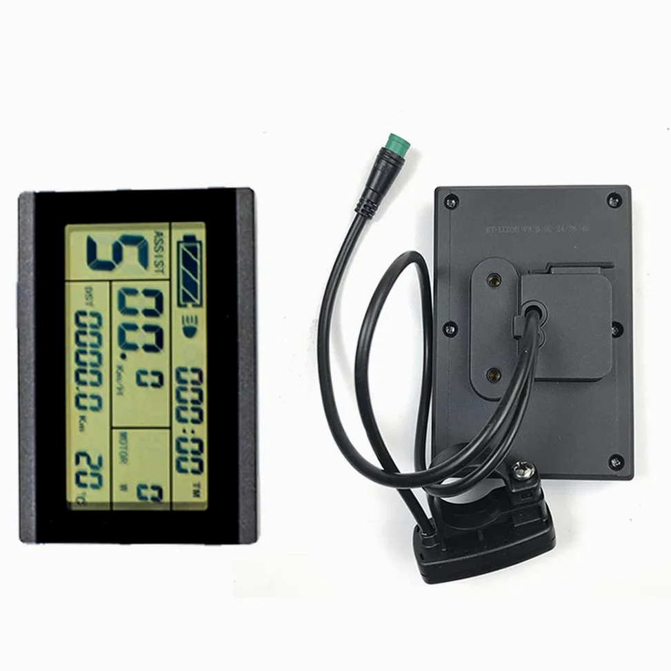 SPORTARC KT-LCD3U Compteur de vitesse électrique avec écran LCD pour vélo électrique avec prise USB 24/36/48 V Câble étanche