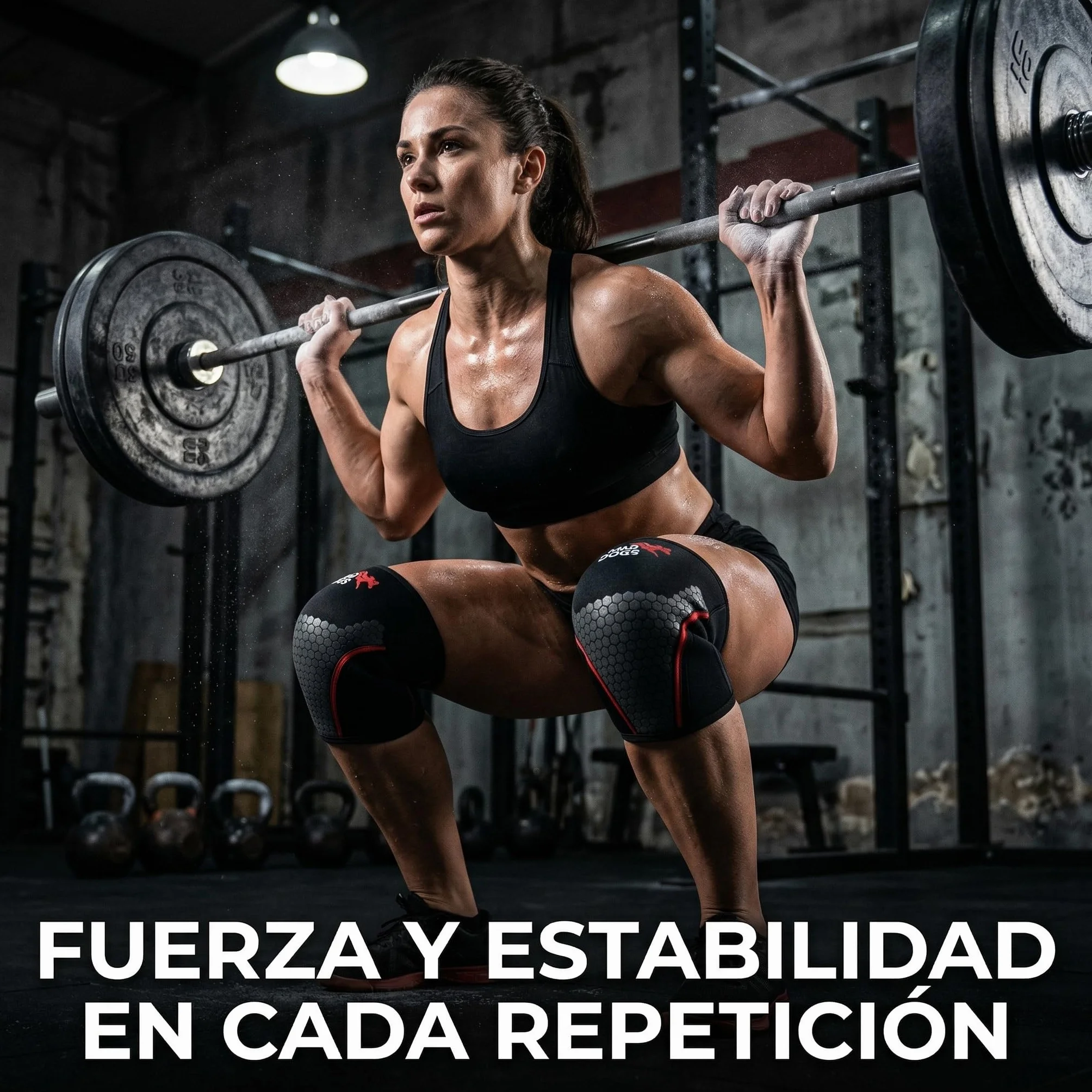 MAD DOGS Genouillères Crossfit 5 mm Néoprène Powerlifting Haltérophilie Protection Articulaire