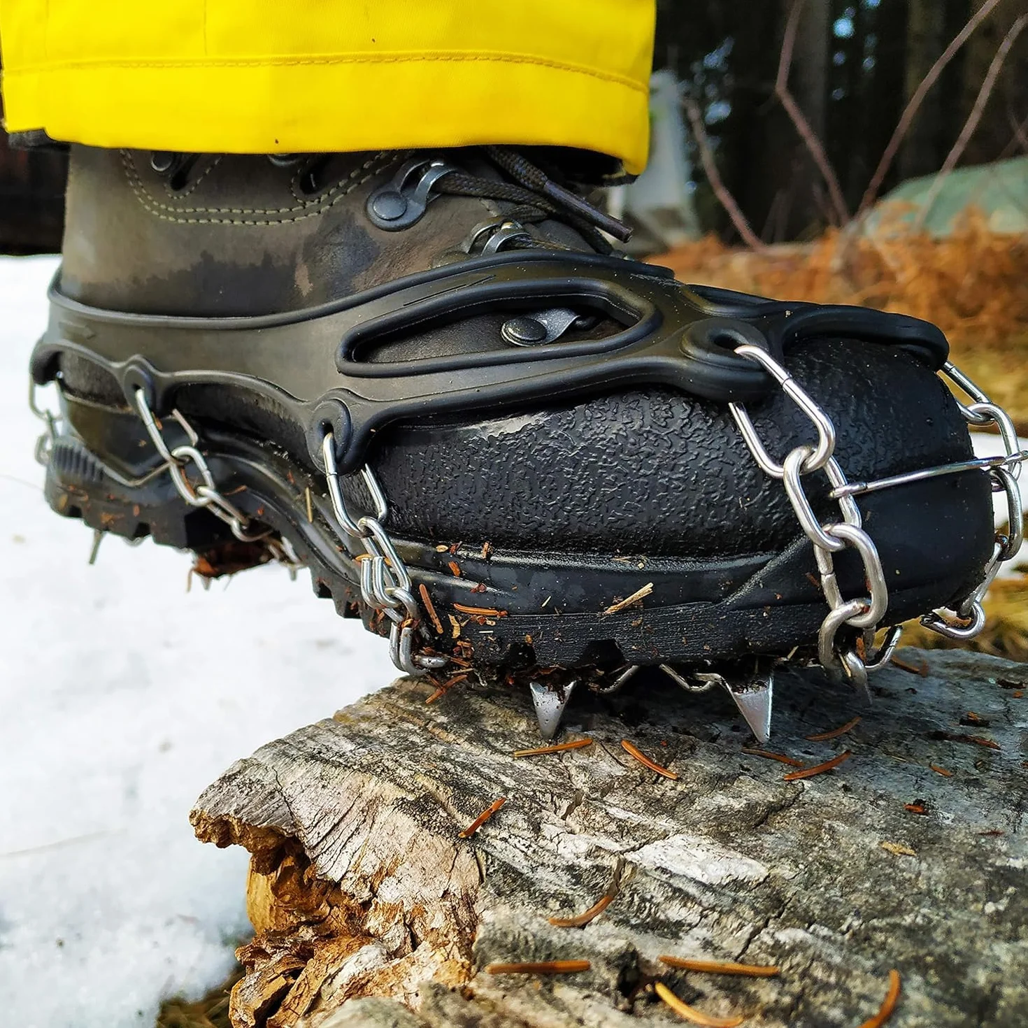 Crampons Neige Glace Chaussures Griffes Acier Sports Plein Air Randonnée Hiver