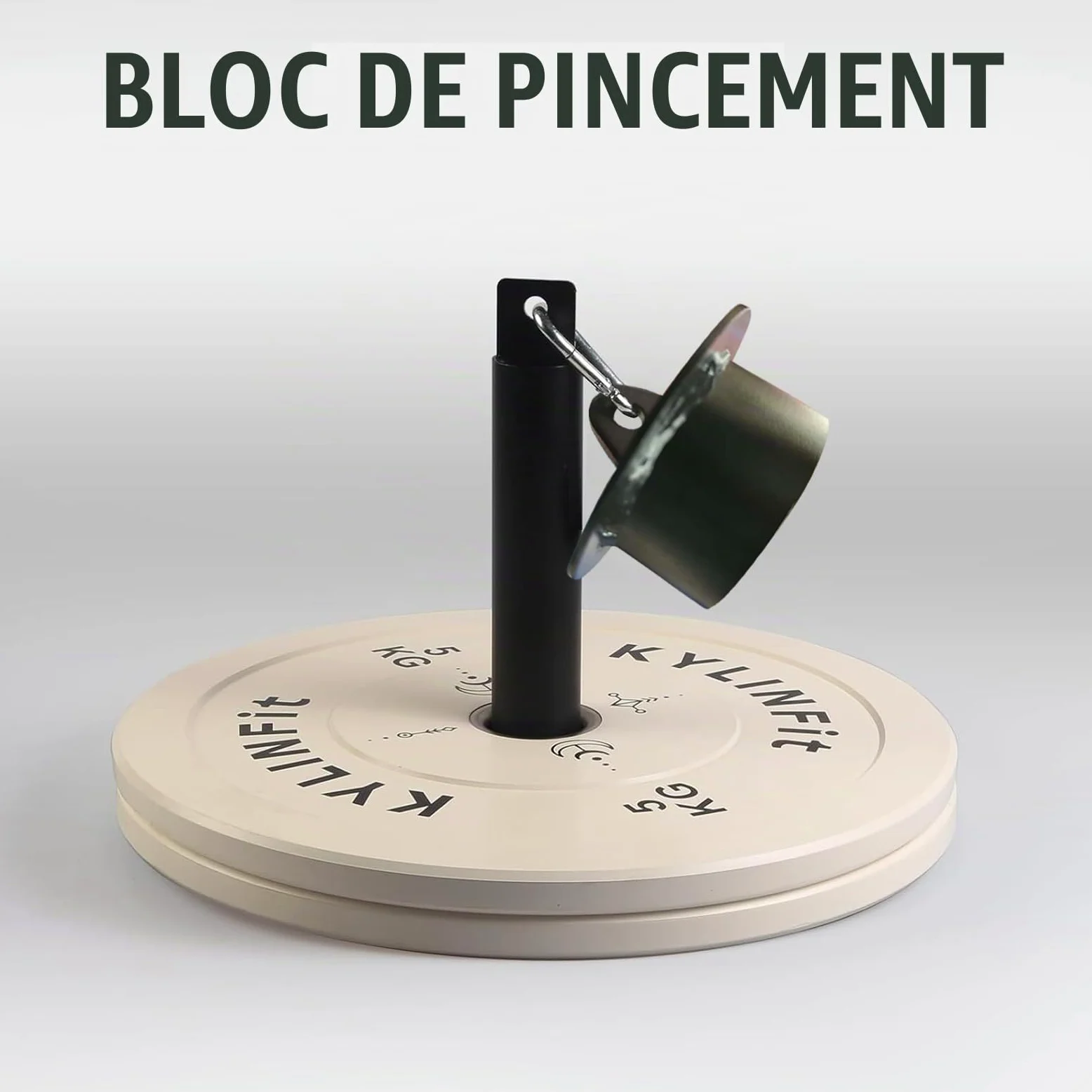 Kit d'entraînement de force 5 en 1 pour avant-bras et poignet en fer robuste pour exercices de force, d'endurance et de gym à domicile