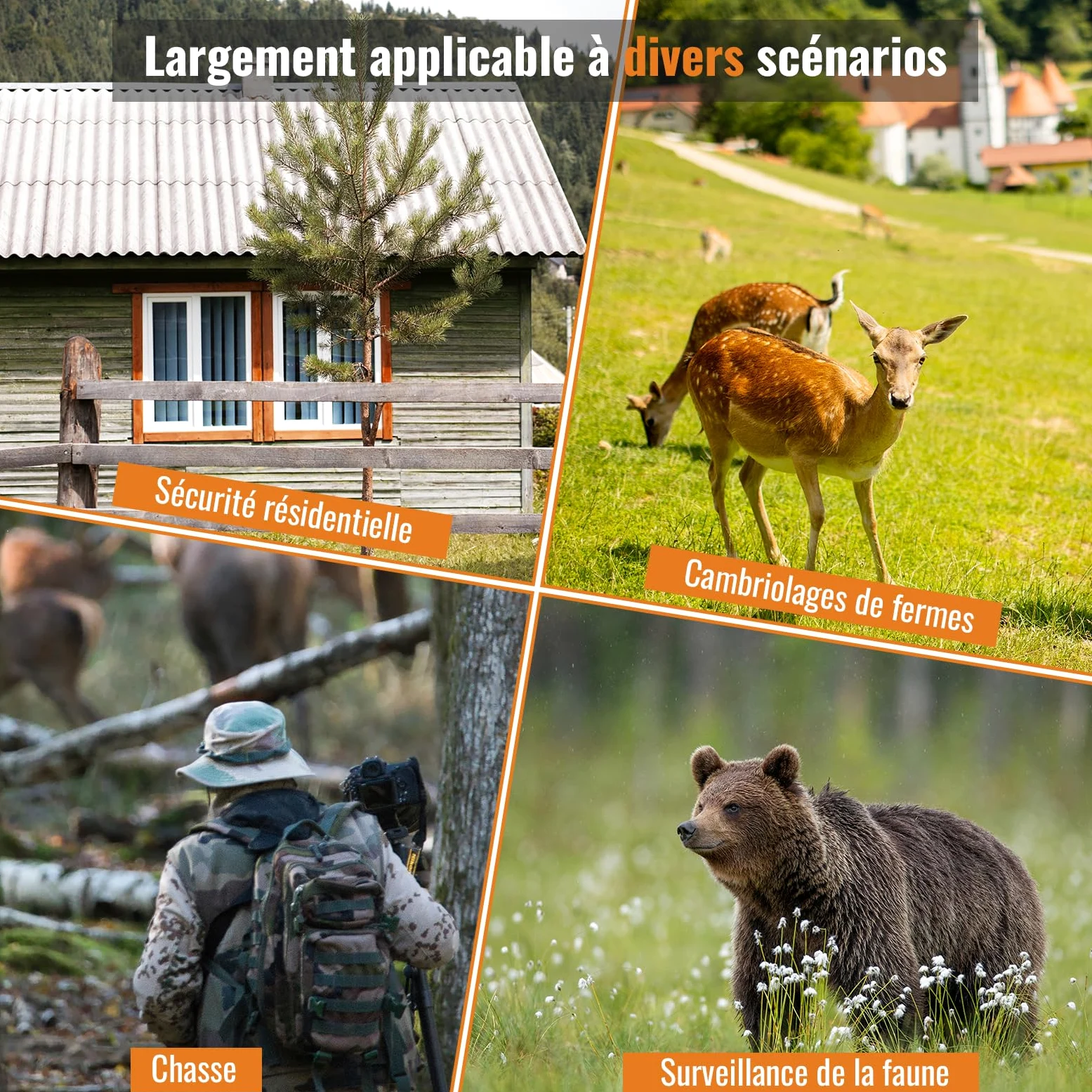 GardePro 4K Camera de Chasse avec Carte SD 32 Go, 64MP 4K Infrarouge Vision Nocturne Animaux Piege Photographique, No Glow 940nm IR LEDs Caméra de Chasse Suiveuse Exterieur Étanche, IP66