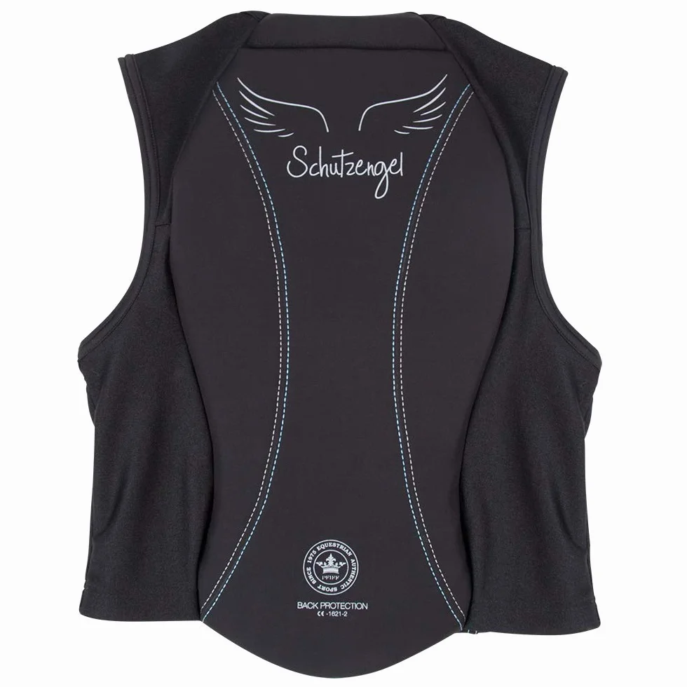 PFIFF 102842 Protection dorsale pour enfant Motif ange gardien Noir/bleu Taille XL