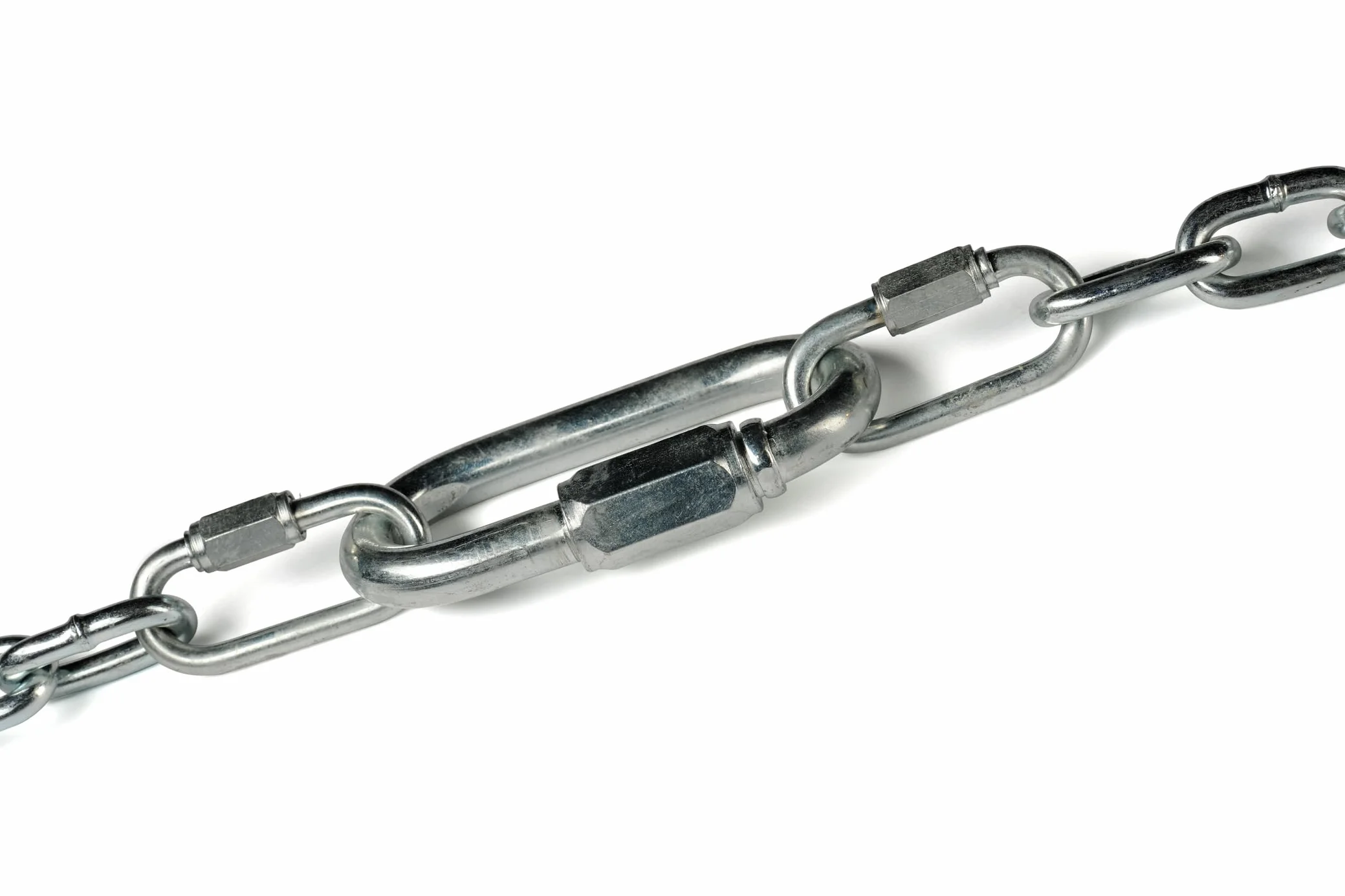 Maillons Rapides en acier inoxydable AISI 316 (V4A) 5 mm Ø 500kg Quick Link D Forme