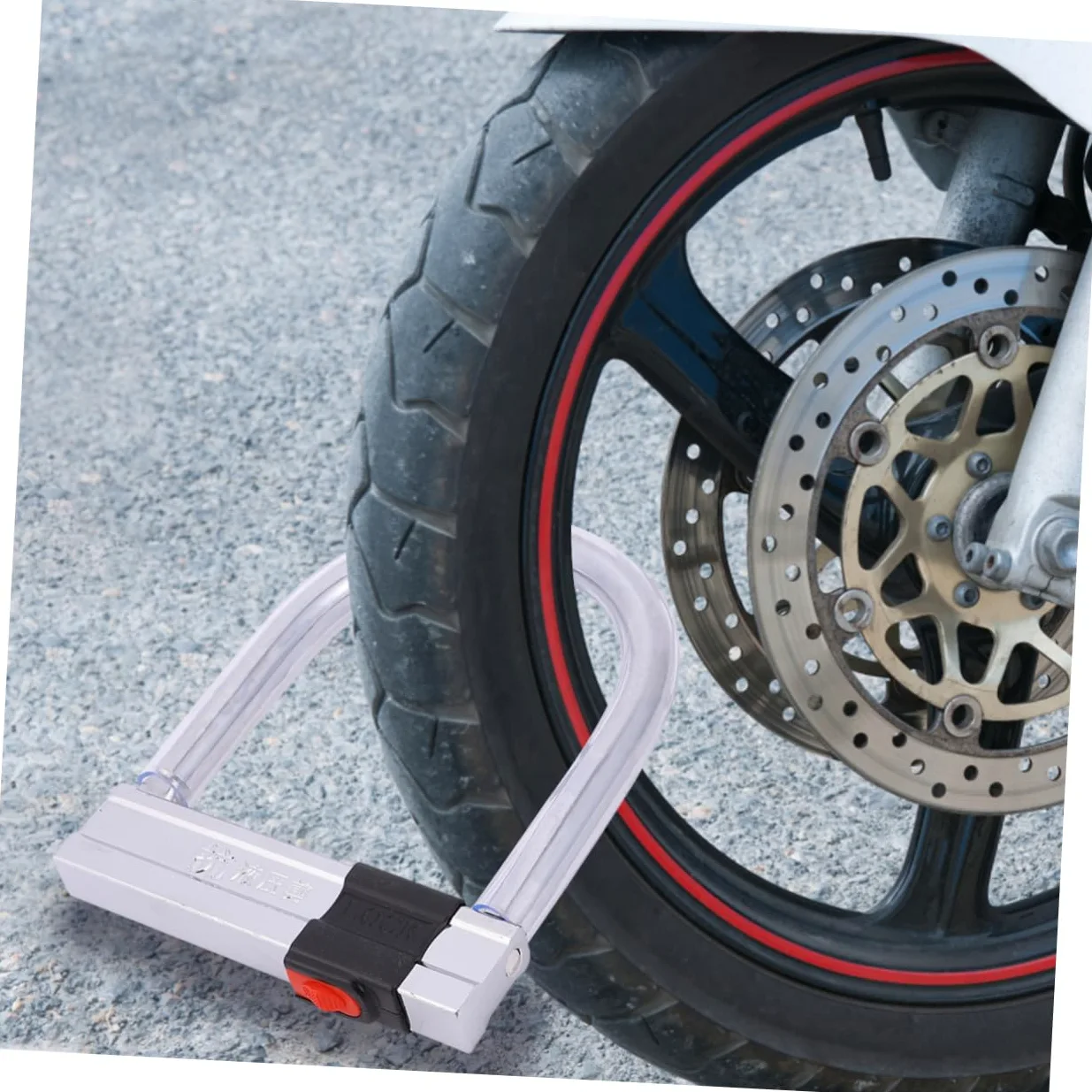 Antivol de Vélo en U, Antivol Moto, Acier Inoxydable, Résistance Hydraulique, Sécurité Renforcée pour Cyclisme et Usage Extérieur