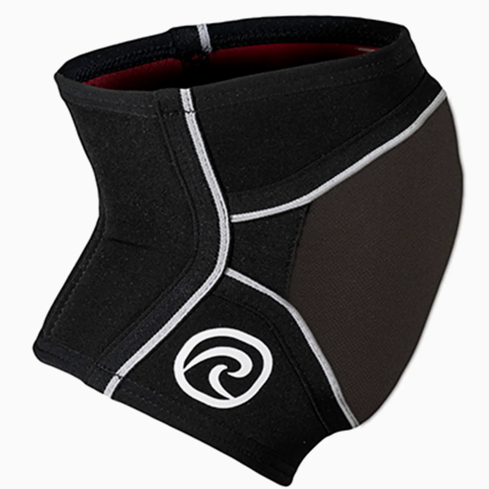 Rehband genouillères en néoprène 7 mm pour femmes et hommes, genouillère antidérapante et ultra-résistante pour volley-ball, handball et sports indoor, Couleur:Noir, Taille:L, Côté:Gauche